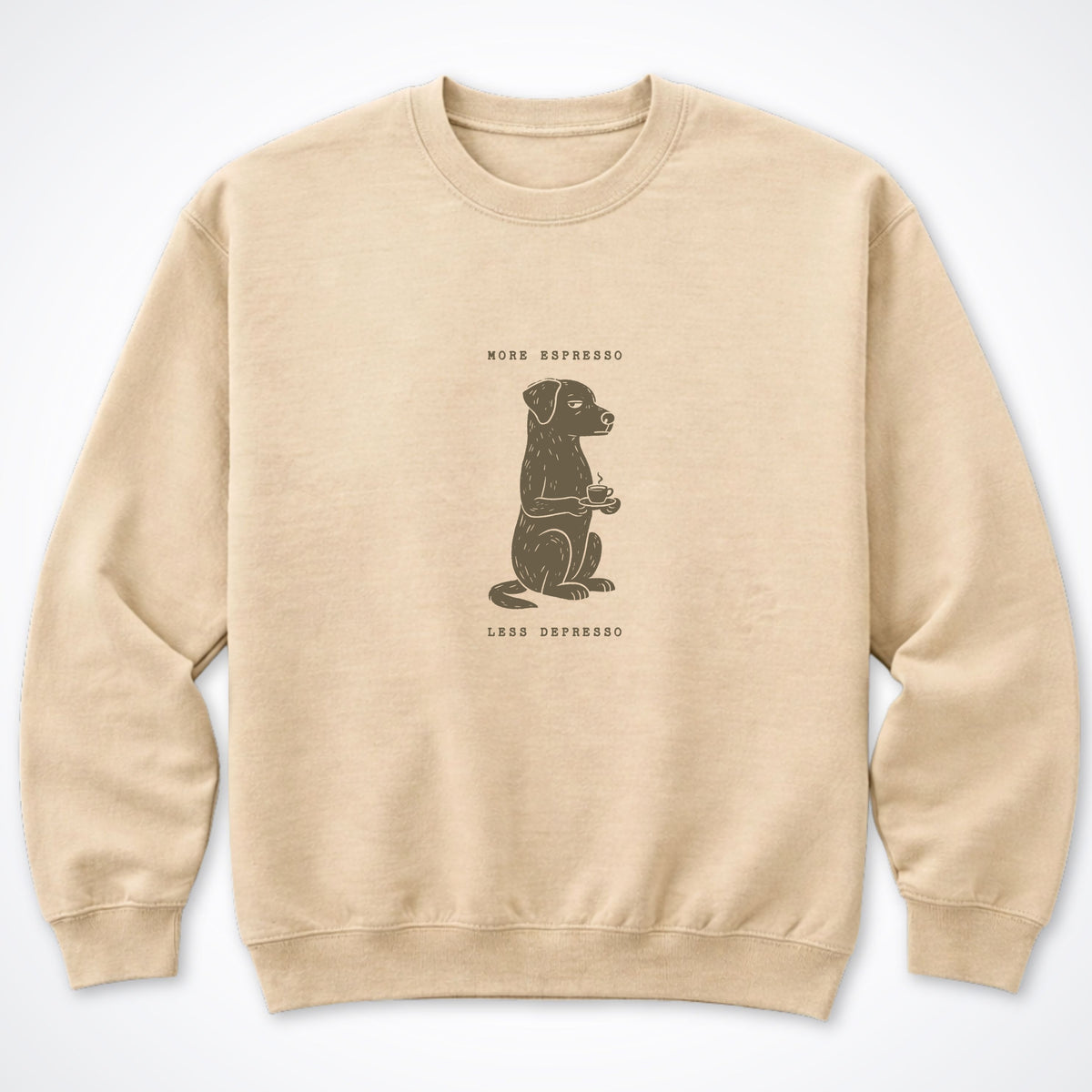 More Espresso, Less Depresso Crewneck Sweatshirt