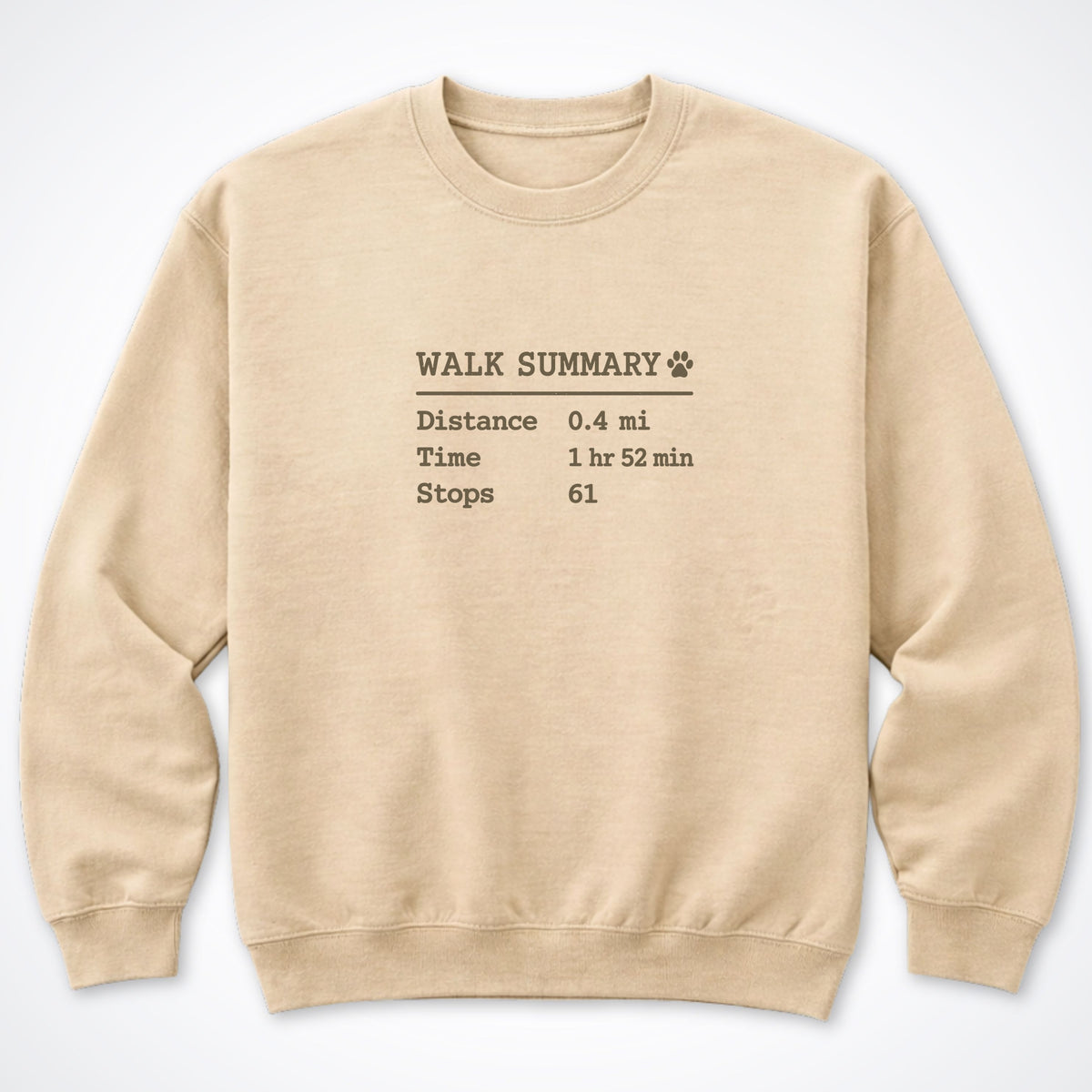 Walk Summary Crewneck Sweatshirt