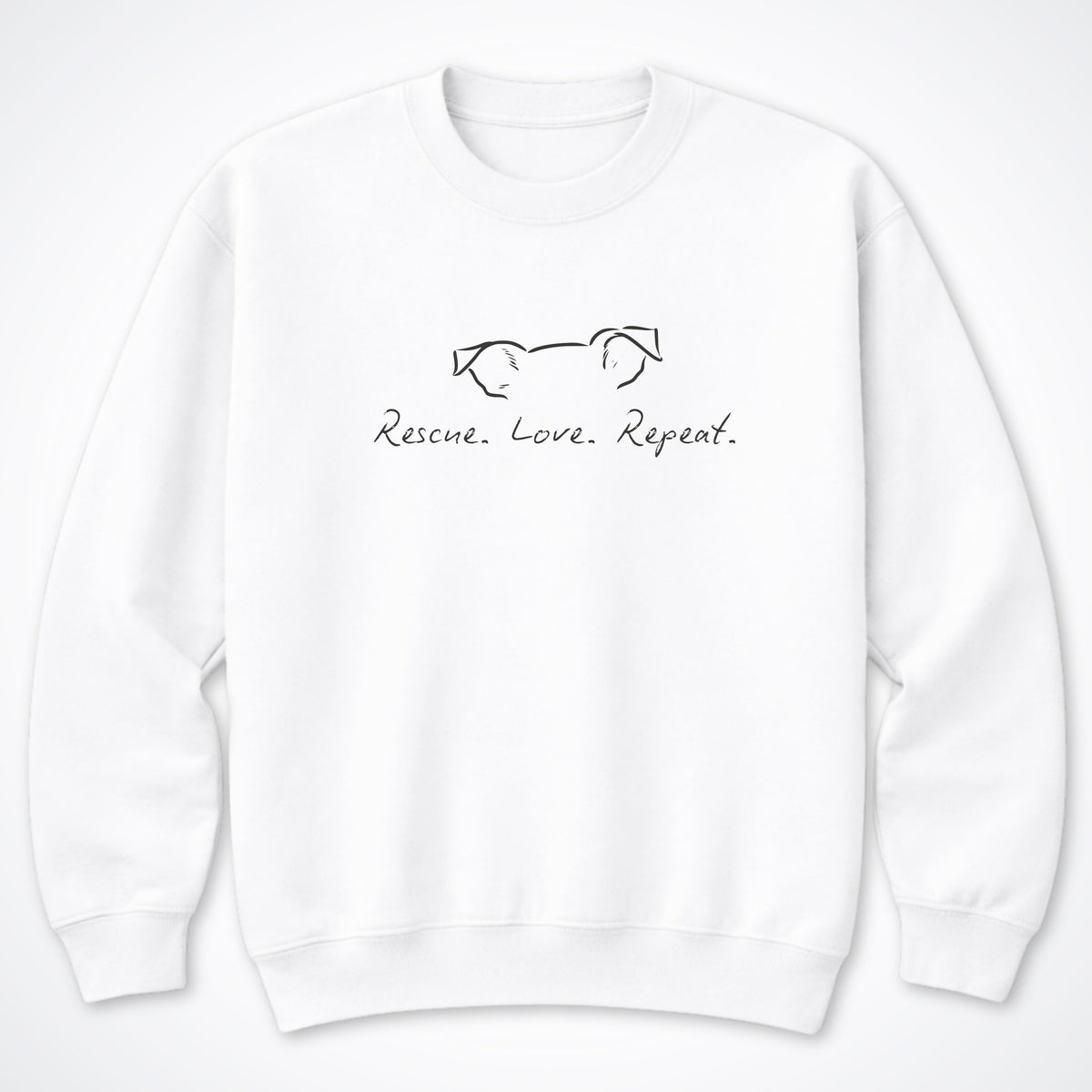 Rescue Love Repeat Crewneck Sweatshirt
