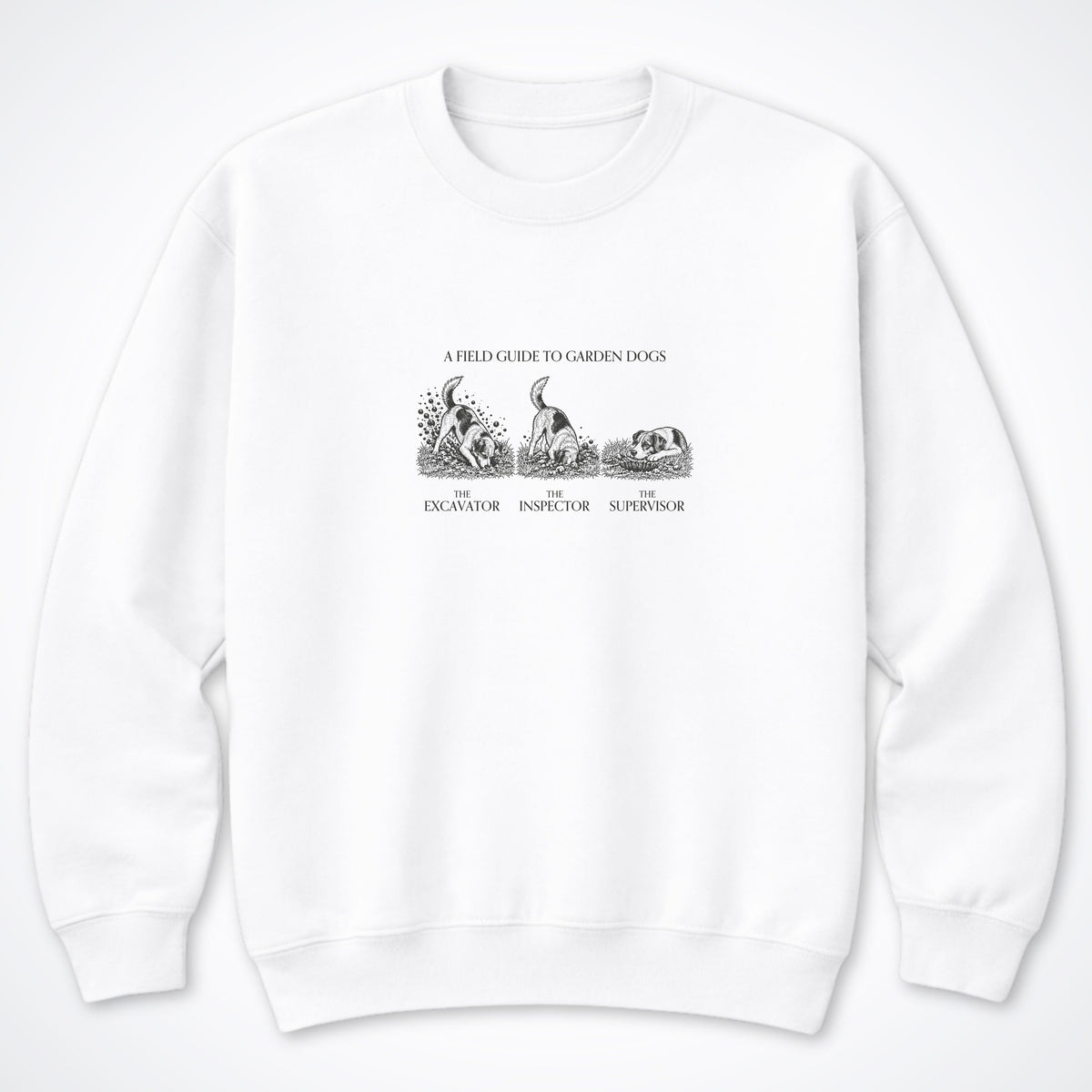 A Field Guide To Garden Dogs Crewneck Sweatshirt