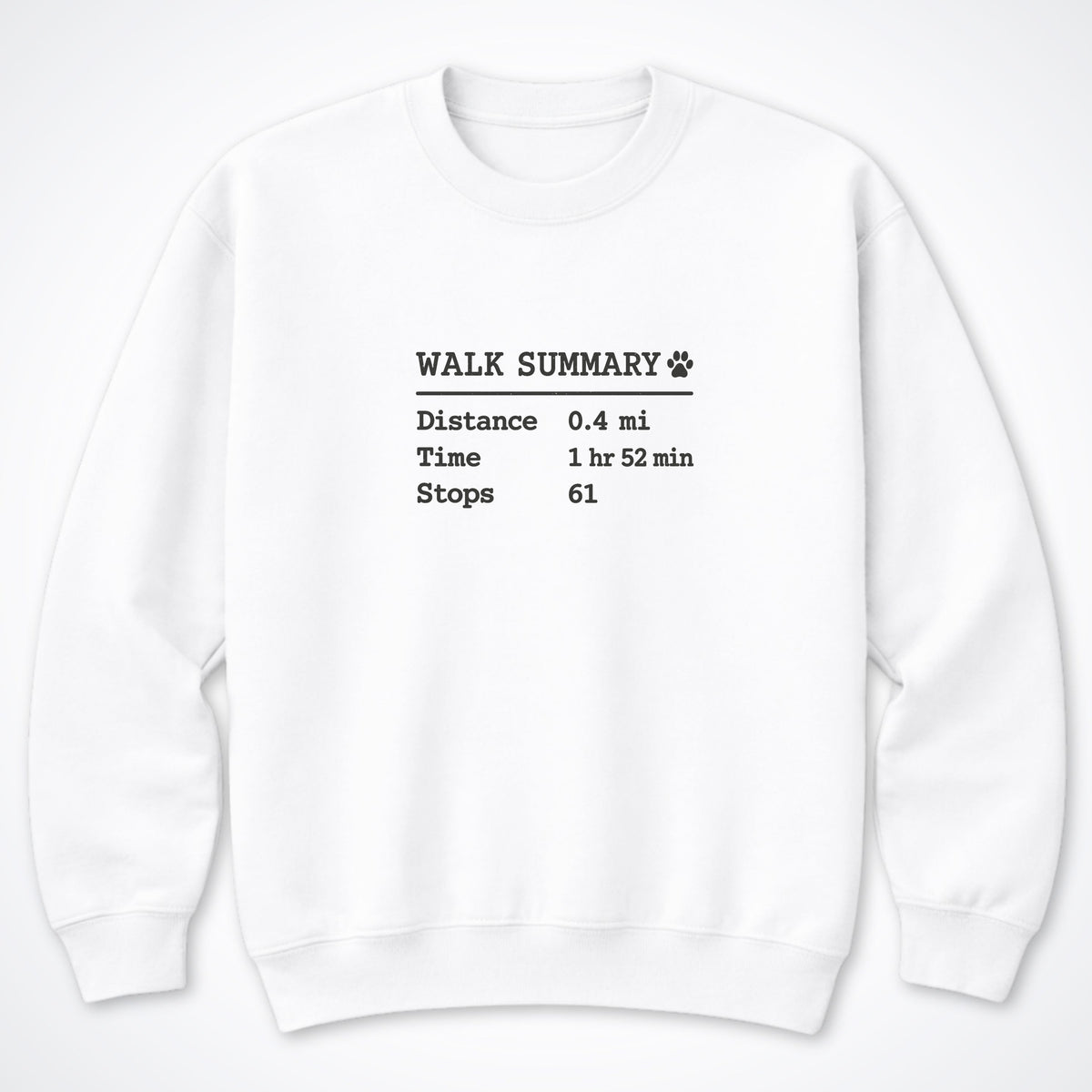 Walk Summary Crewneck Sweatshirt