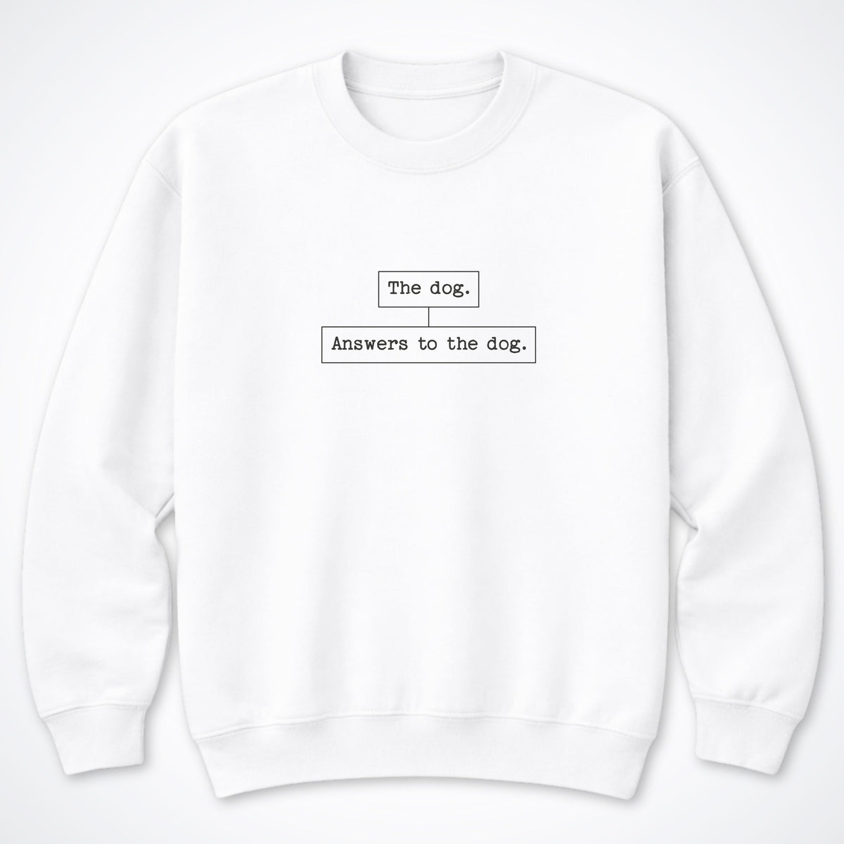 Answers To The Dog Crewneck Sweatshirt