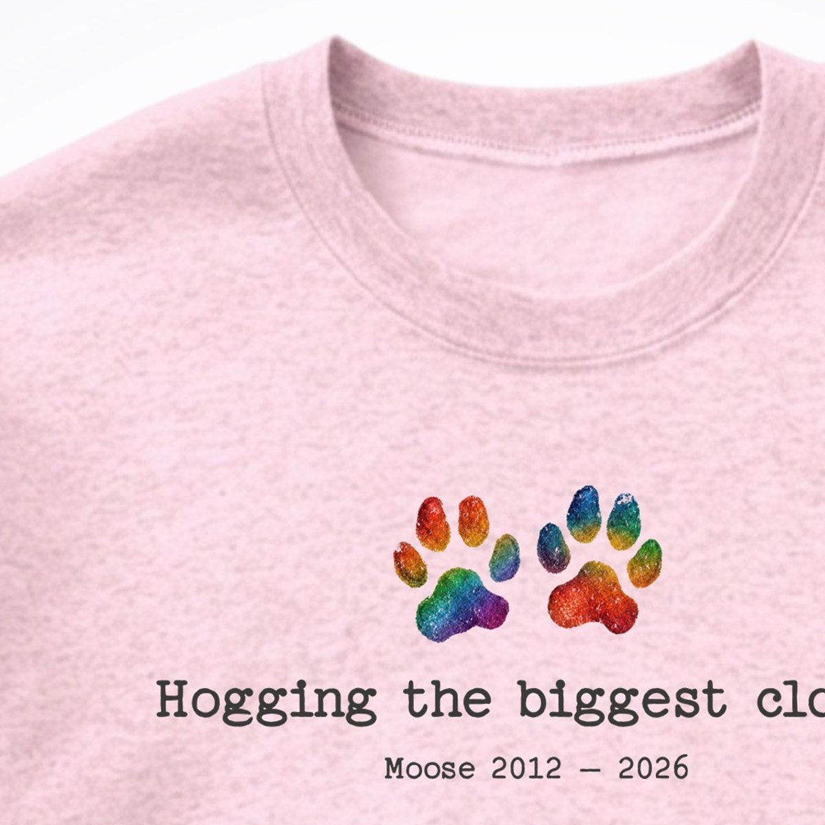 Hogging The Biggest Cloud - Personalized Memorial Crewneck Sweatshirt
