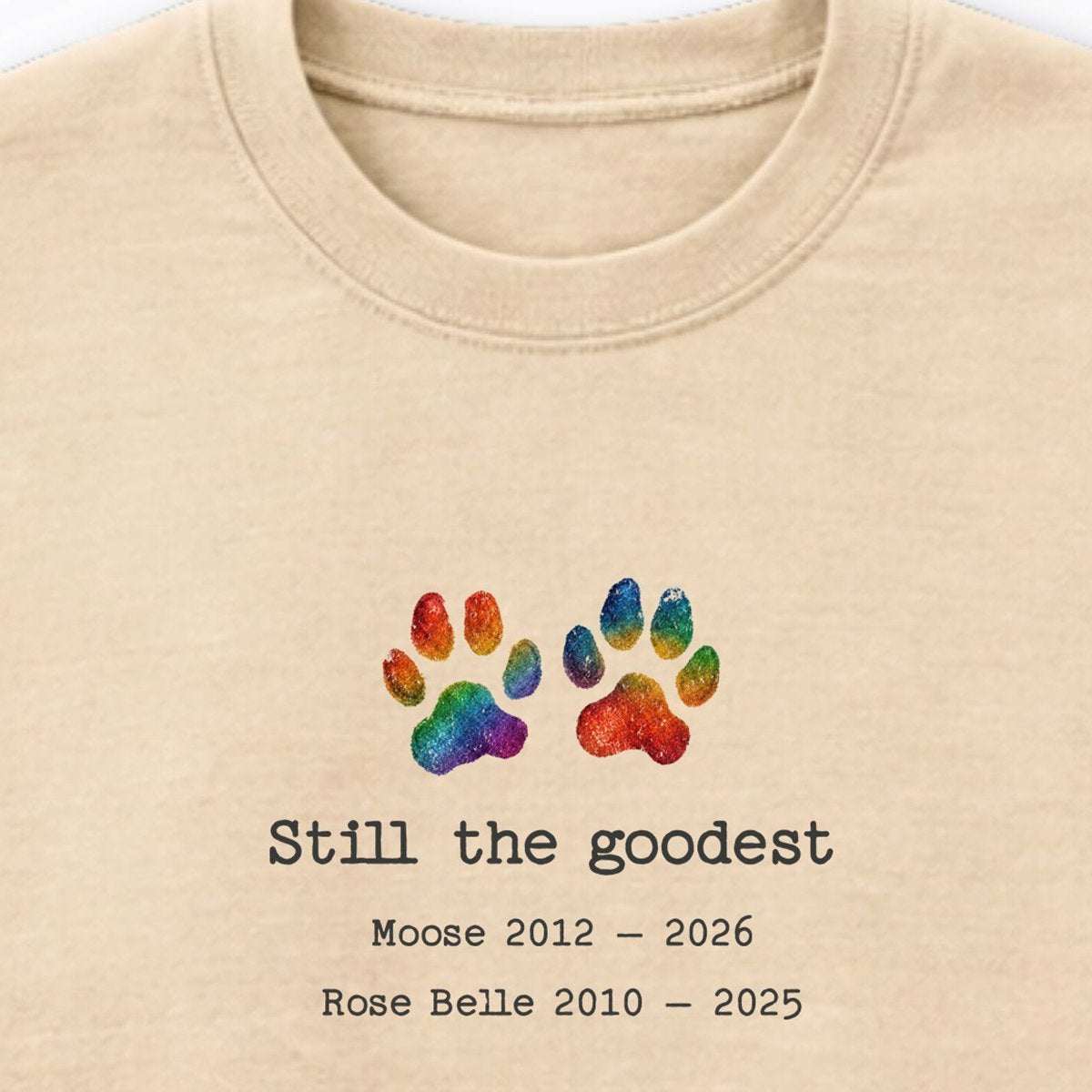 Still The Goodest 2 Dogs - Personalized Memorial Crewneck Sweatshirt
