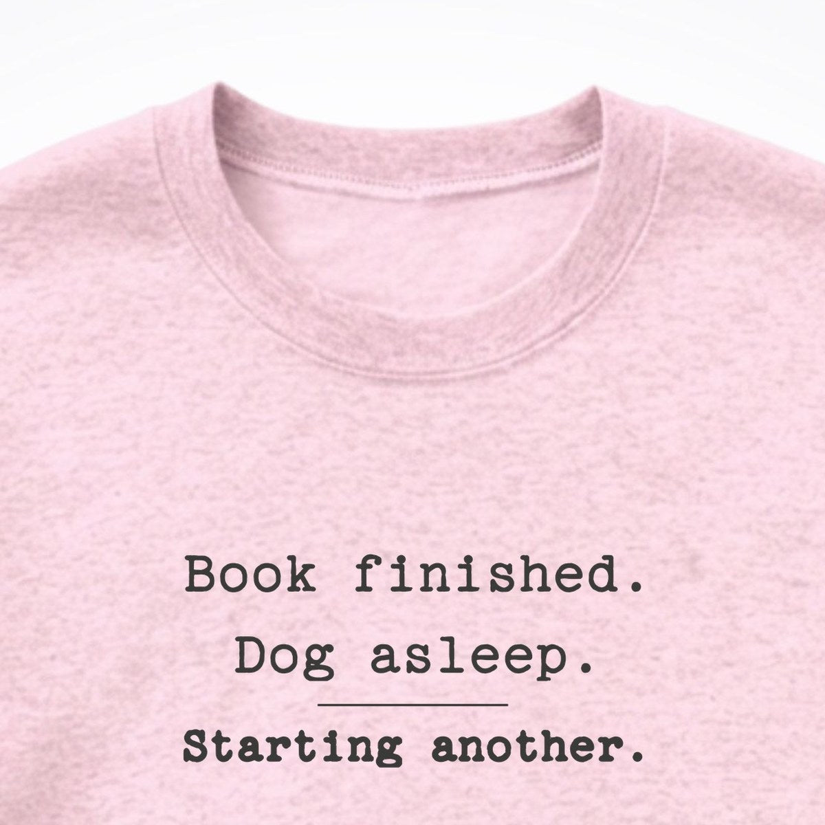 Book Finished. Dog Asleep. Crewneck Sweatshirt