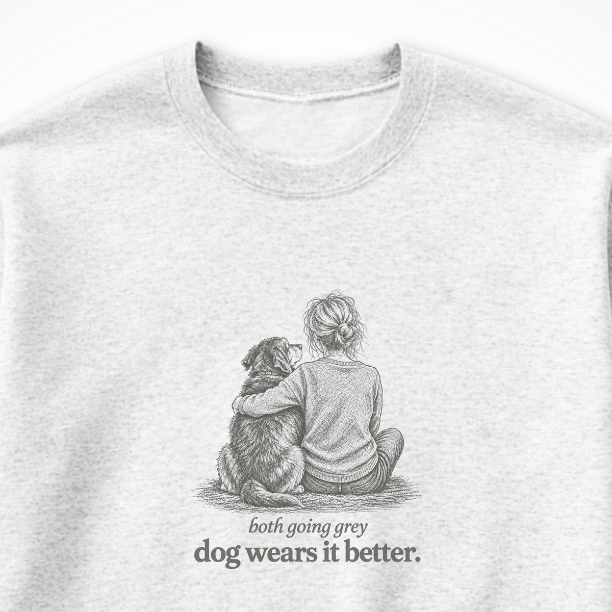 Dog Wears It Better Crewneck Sweatshirt