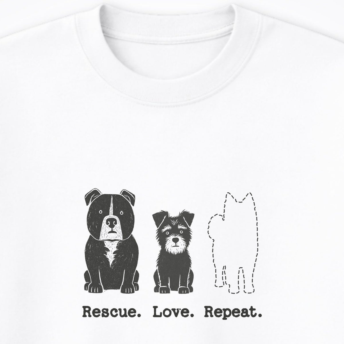 Rescue. Love. Repeat. The Next One Crewneck Sweatshirt