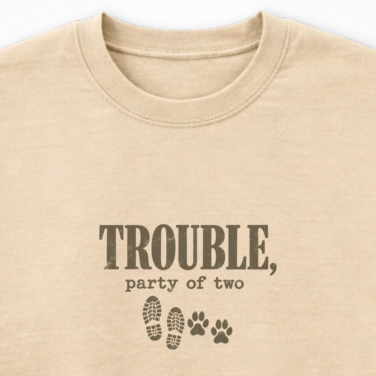 Trouble, Party Of Two Crewneck Sweatshirt