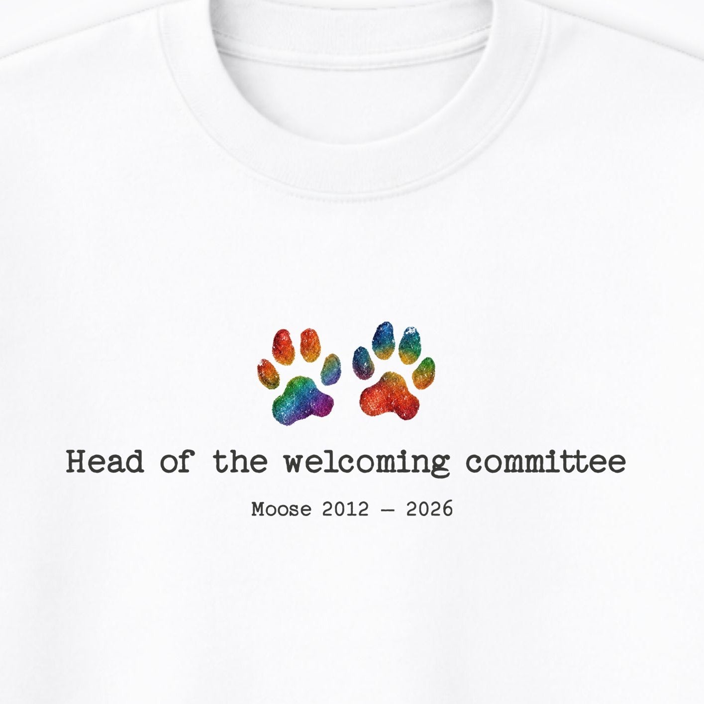 Head Of The Welcoming Committee - Personalized Memorial Crewneck Sweatshirt