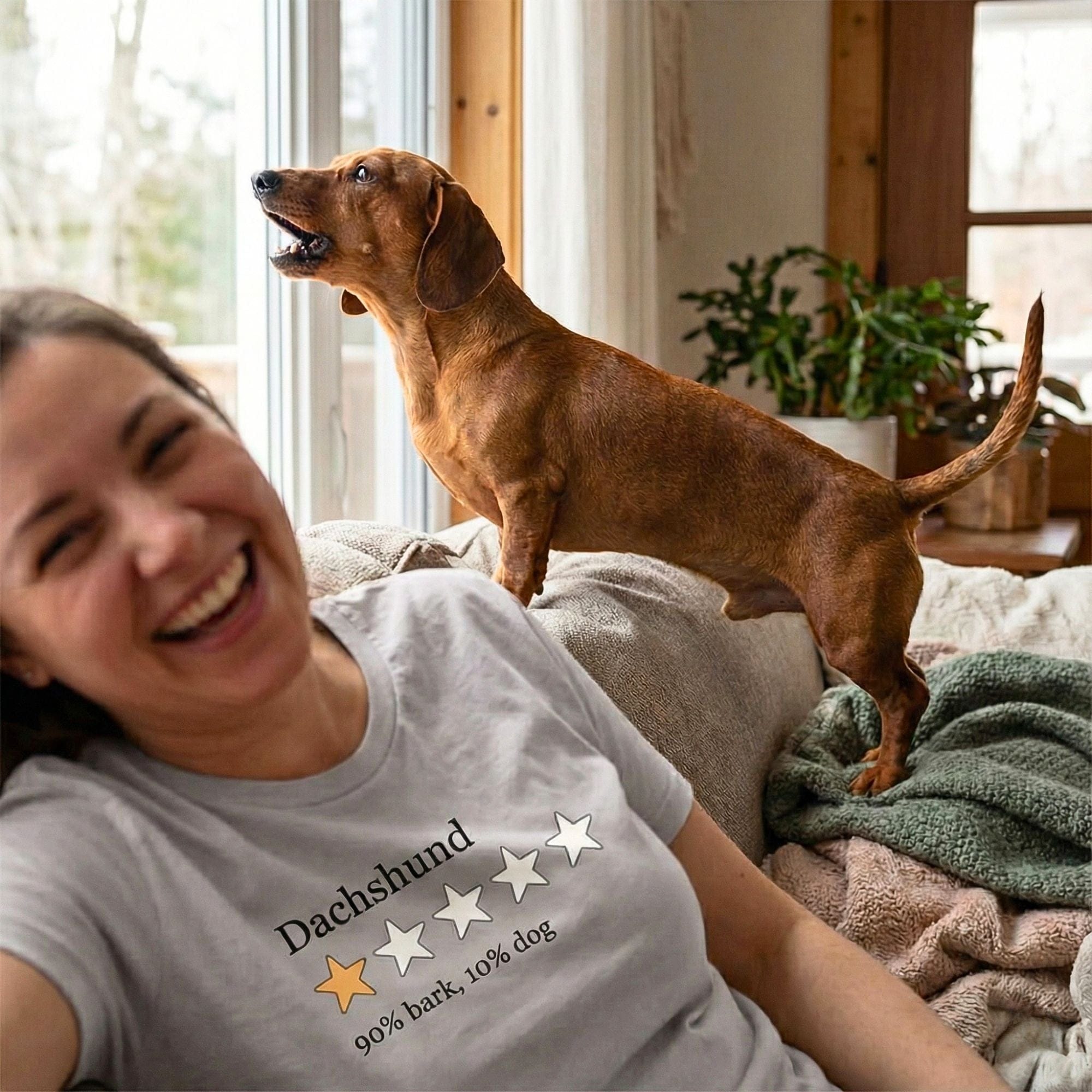 T-Shirt Dachshund 2.0 One Star Review T-Shirt ReallyintoDogs