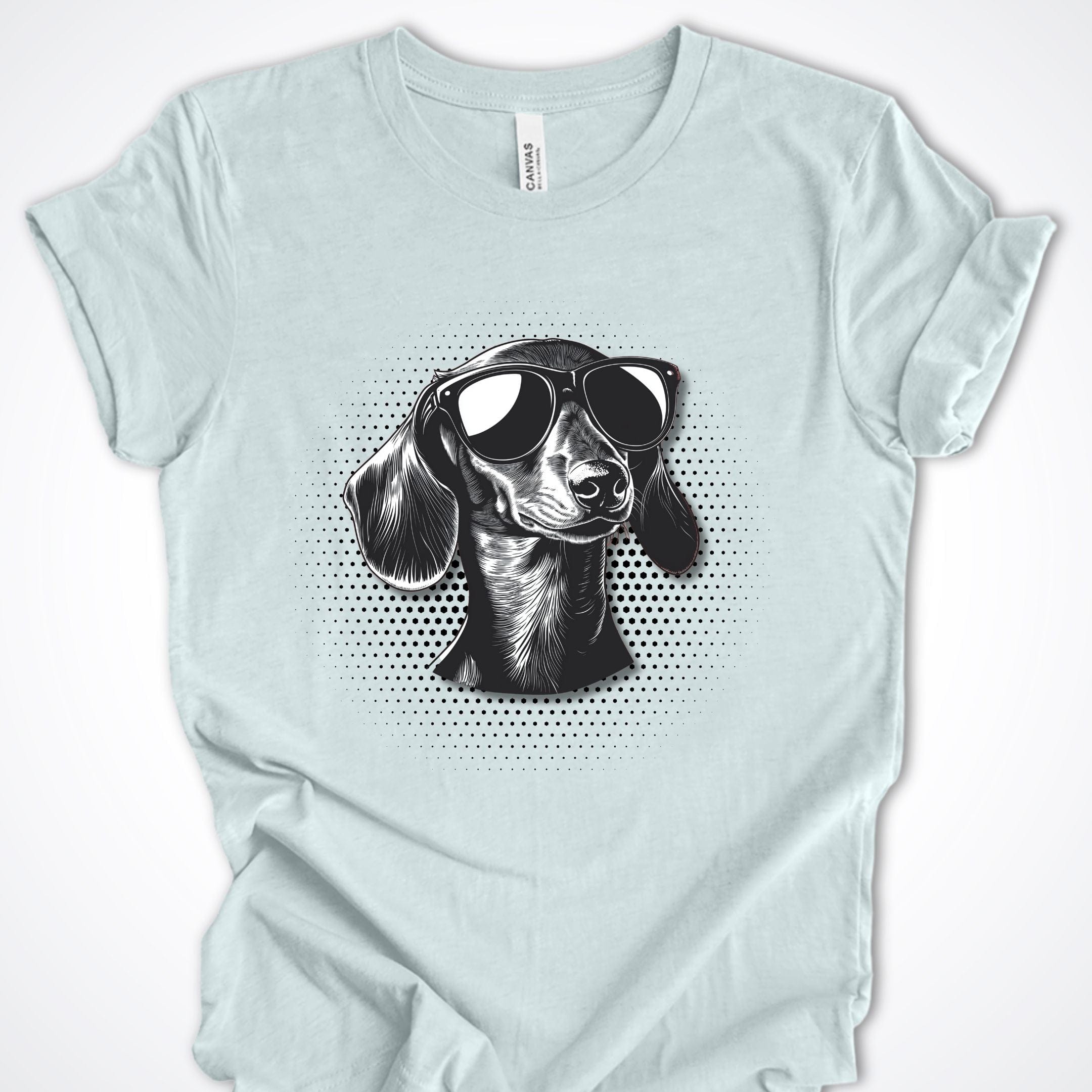 T-Shirt Heather Ice Blue / S Dachshund Top Dog Premium Unisex T-Shirt ReallyintoDogs