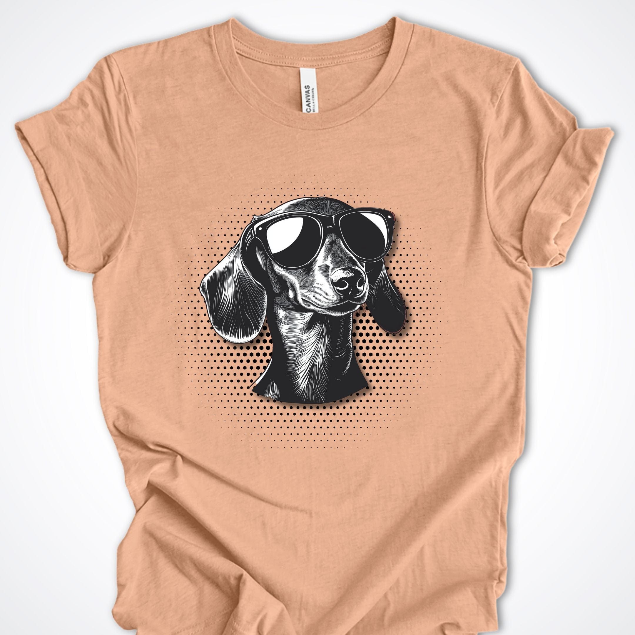 T-Shirt Heather Peach / S Dachshund Top Dog Premium Unisex T-Shirt ReallyintoDogs