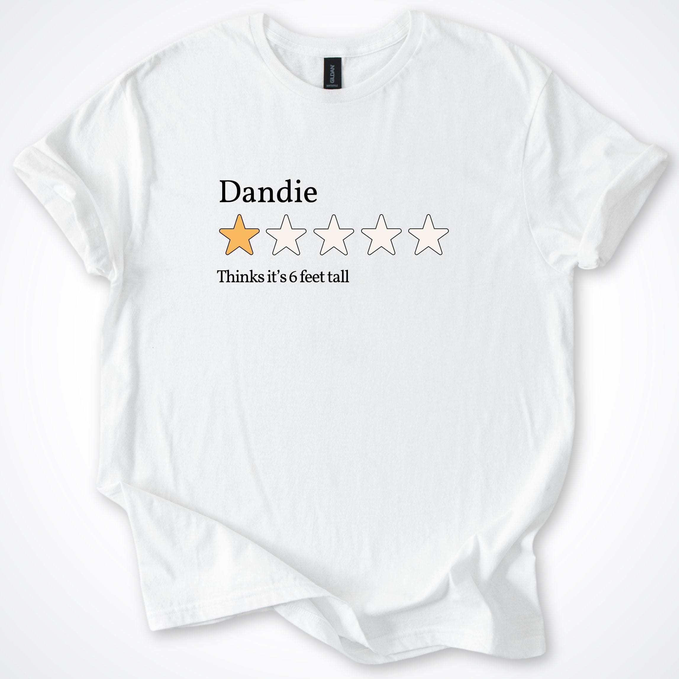 T-Shirt White / S Dandie One Star Review T-Shirt ReallyintoDogs