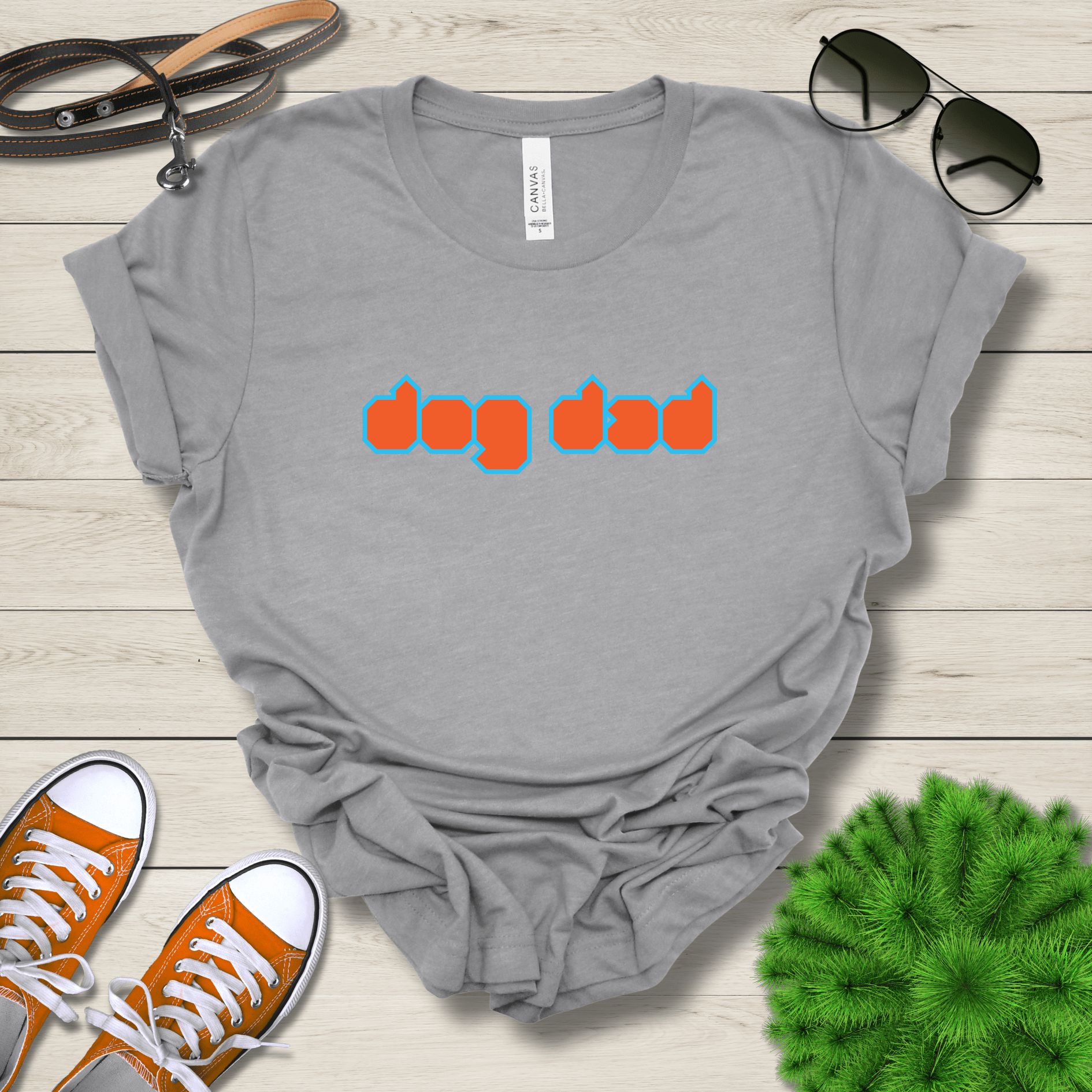 T-Shirt Athletic Heather / S Dog Dad Cubed Premium Unisex T-Shirt --reallyintothat