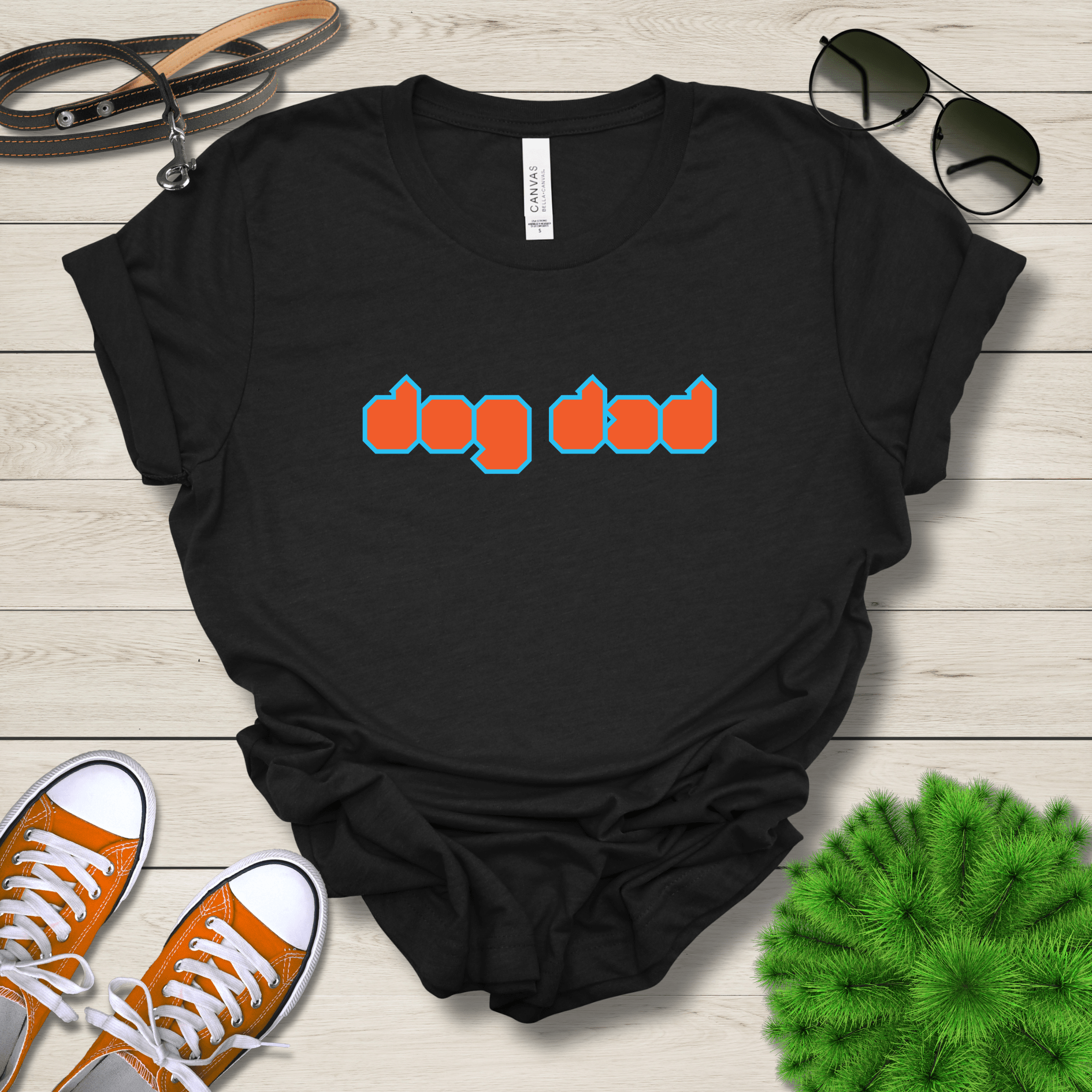 T-Shirt Black Heather / S Dog Dad Cubed Premium Unisex T-Shirt --reallyintothat