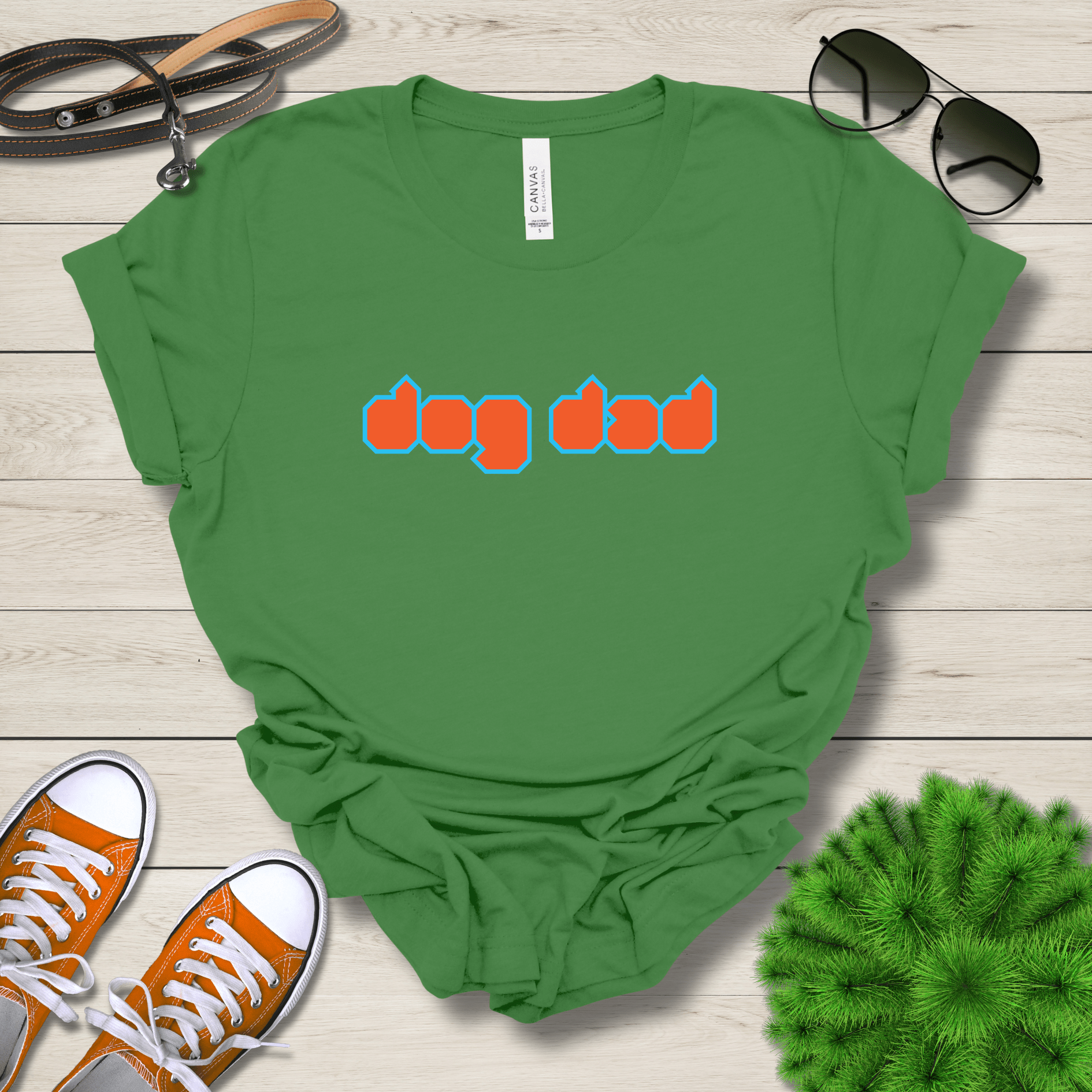 T-Shirt Leaf / S Dog Dad Cubed Premium Unisex T-Shirt --reallyintothat