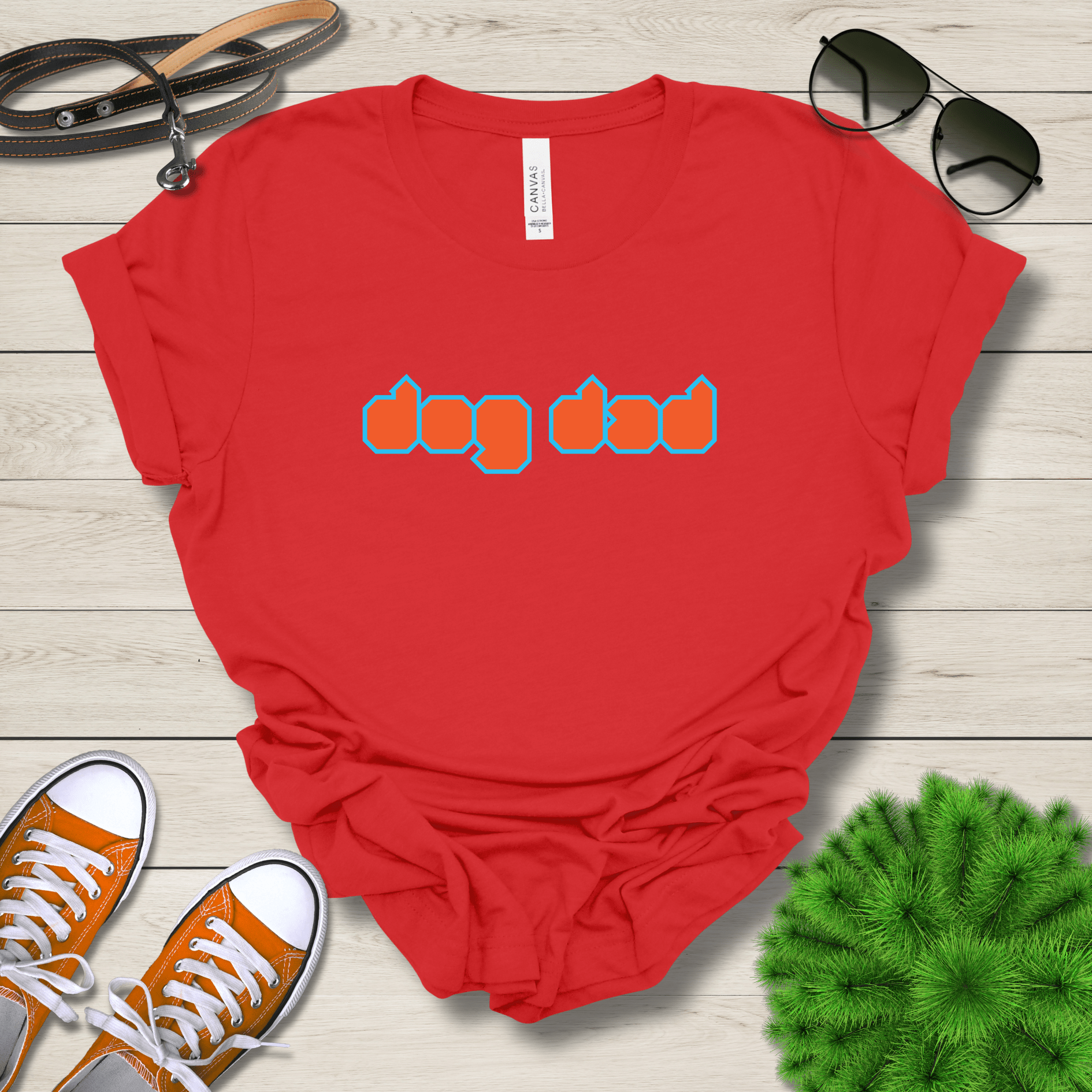 T-Shirt Red / S Dog Dad Cubed Premium Unisex T-Shirt --reallyintothat