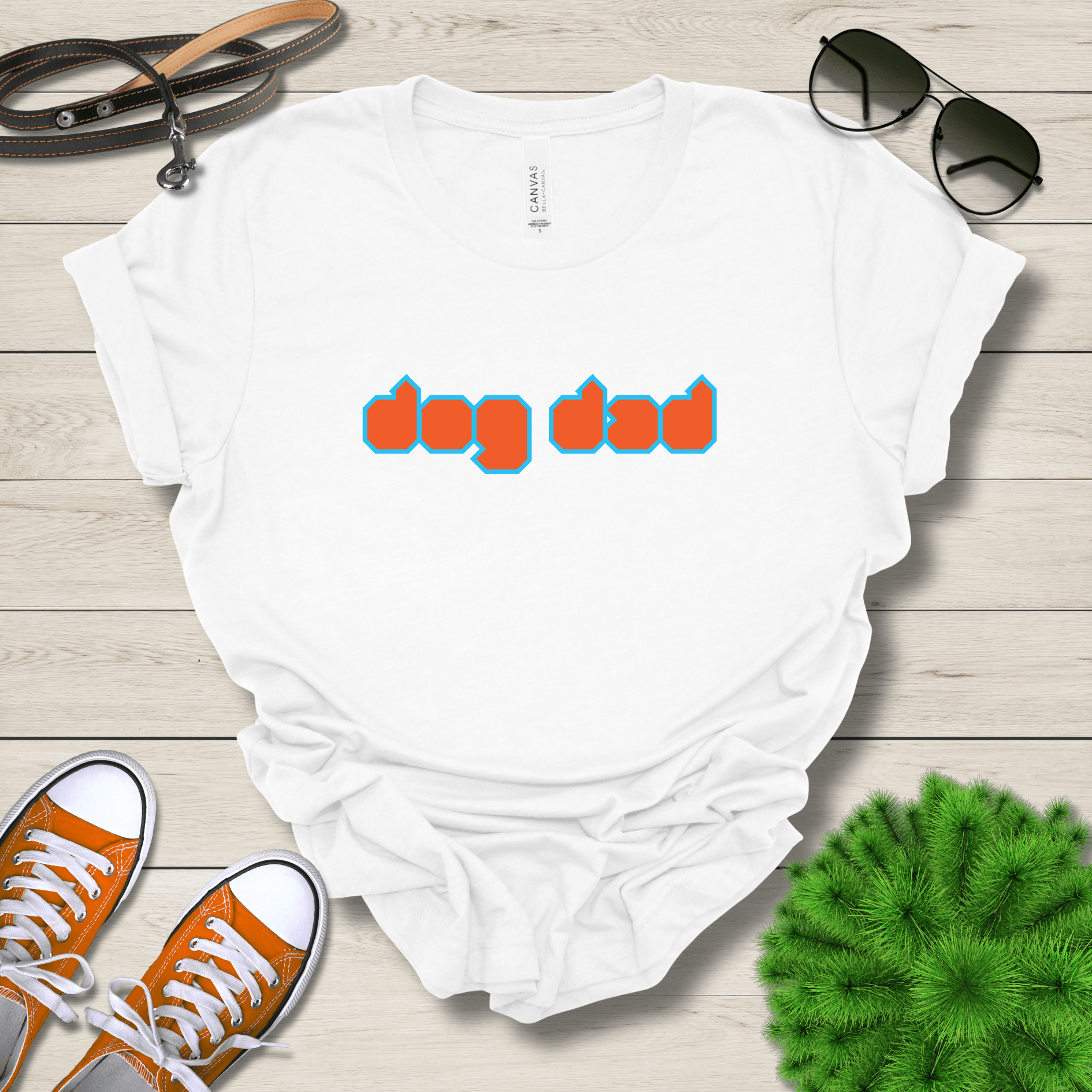 T-Shirt White / S Dog Dad Cubed Premium Unisex T-Shirt --reallyintothat