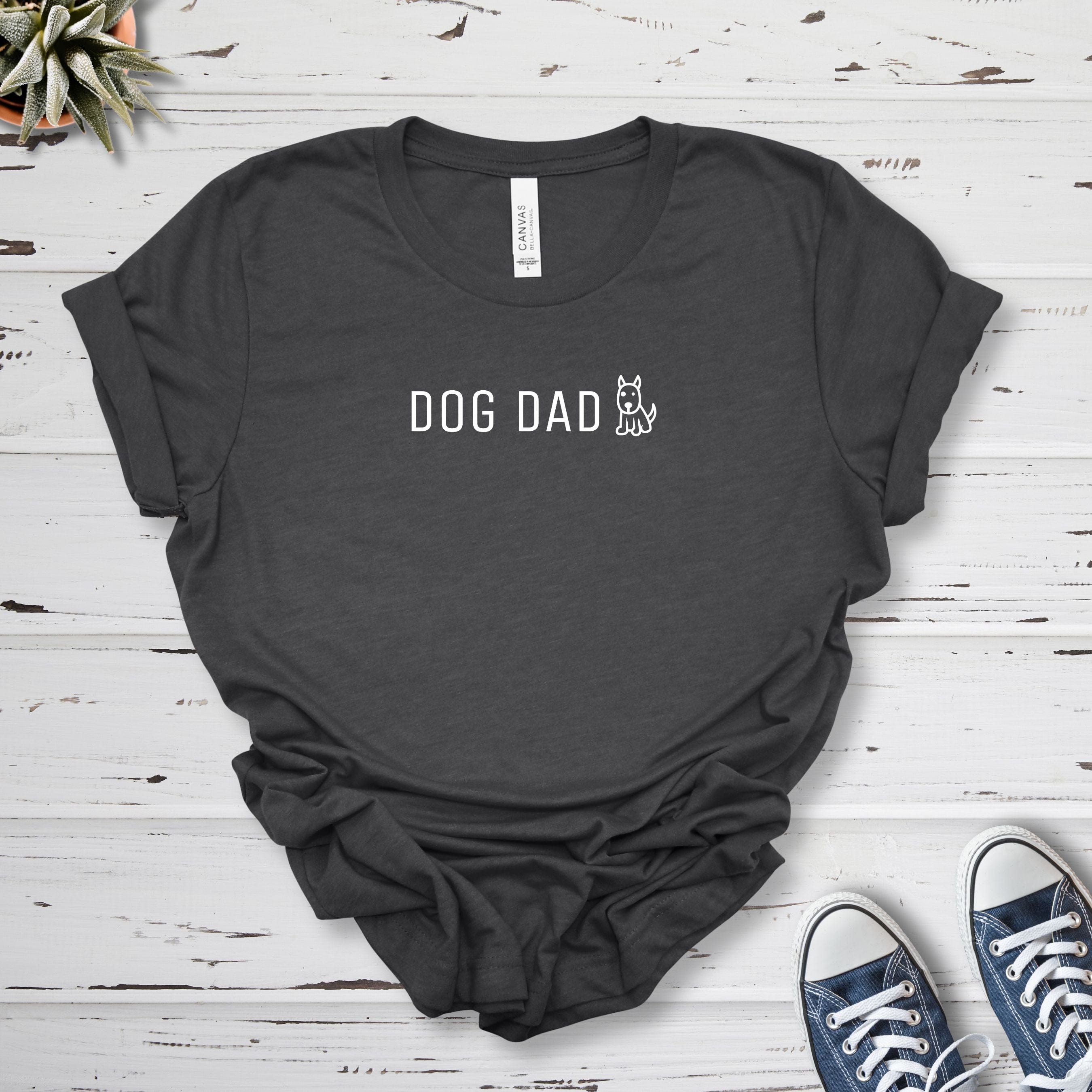 T-Shirt Dark Grey Heather / S Dog Dad Cute Premium Unisex T-Shirt --reallyintothat