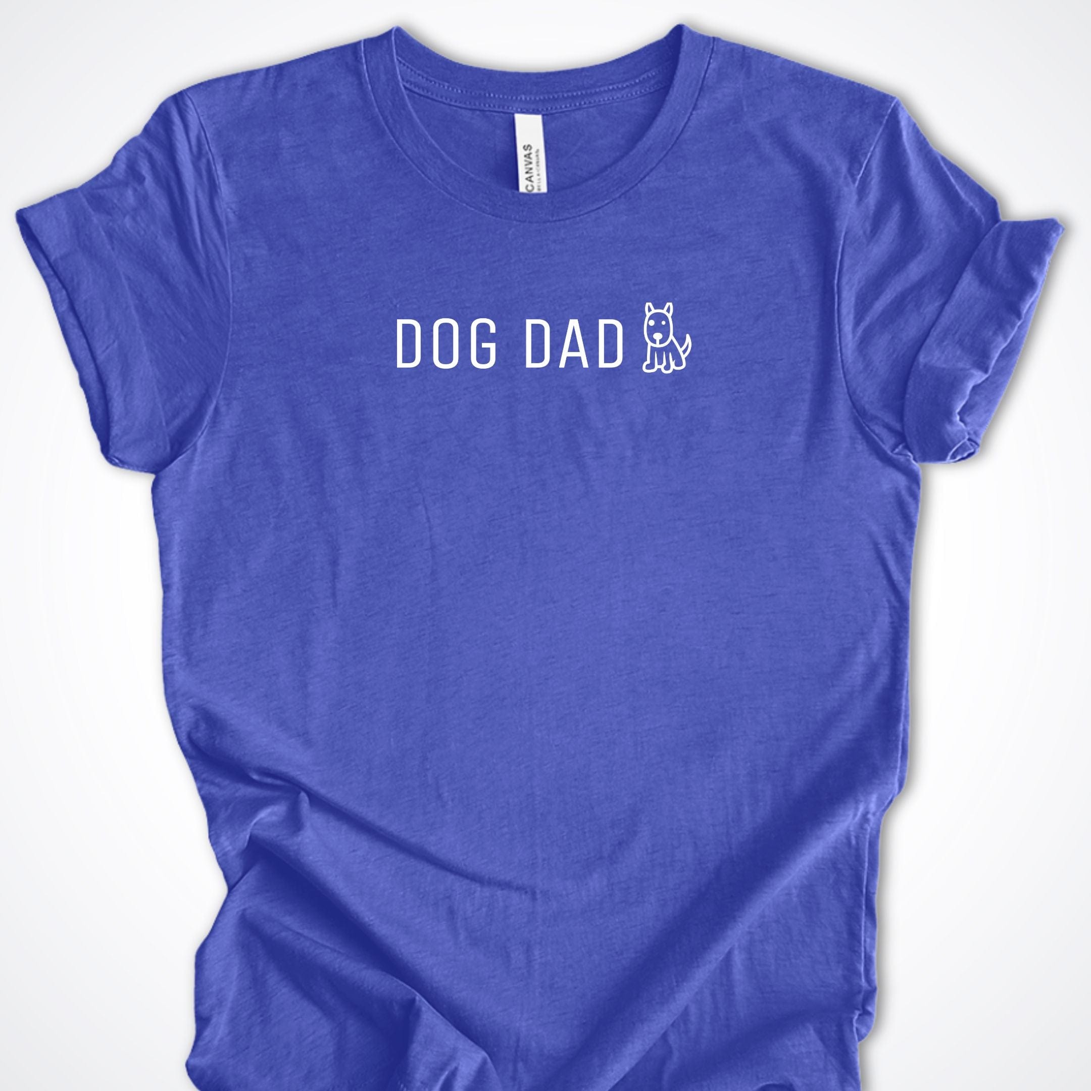 T-Shirt Heather True Royal / S Dog Dad Cute Premium Unisex T-Shirt ReallyintoDogs