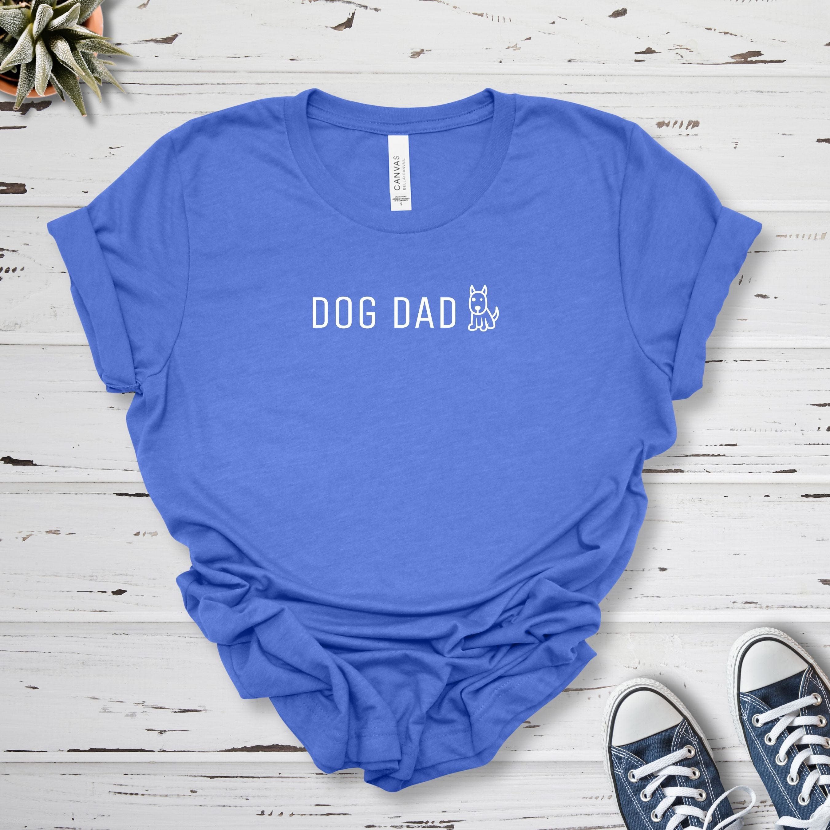 T-Shirt Heather True Royal / S Dog Dad Cute Premium Unisex T-Shirt --reallyintothat