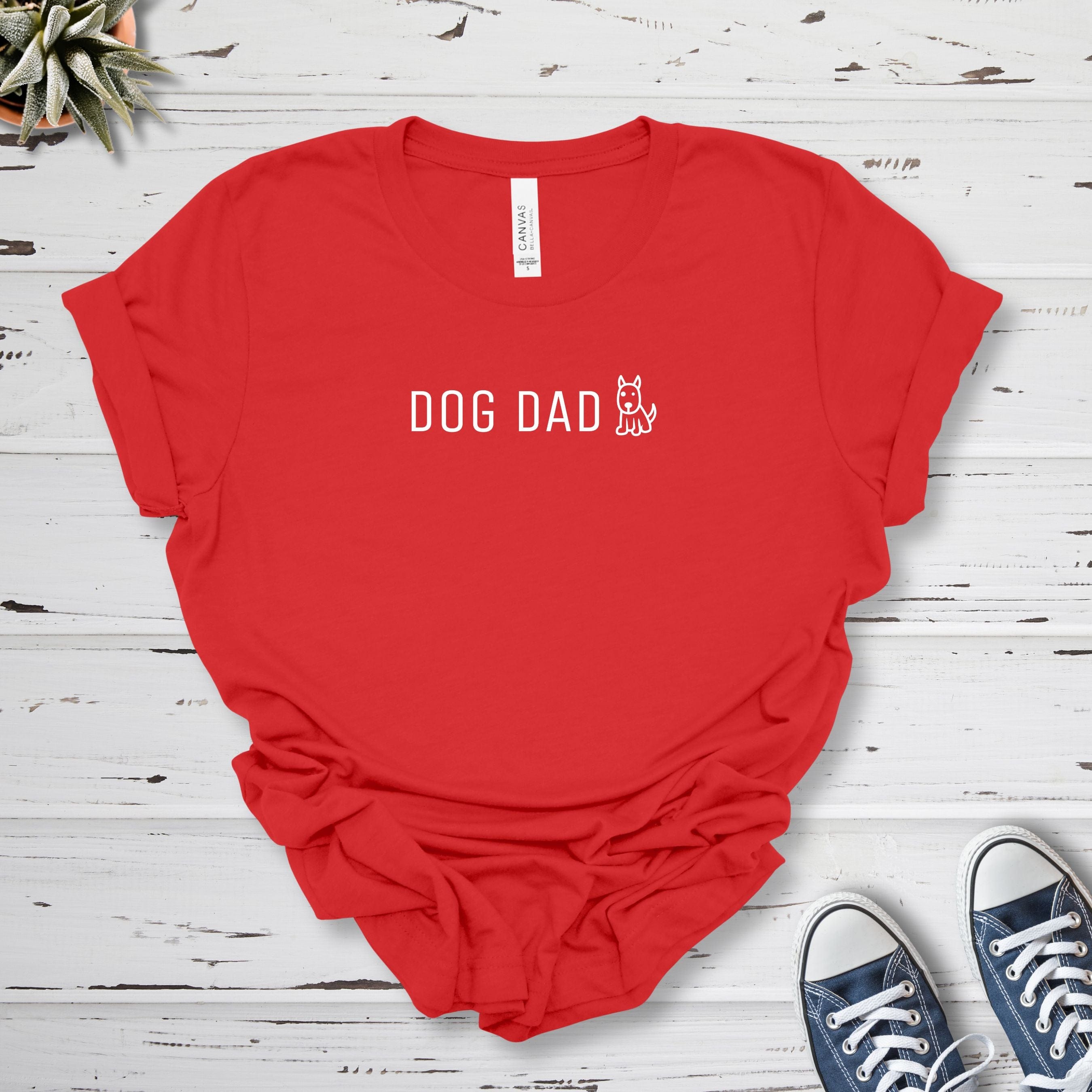 T-Shirt Red / S Dog Dad Cute Premium Unisex T-Shirt --reallyintothat