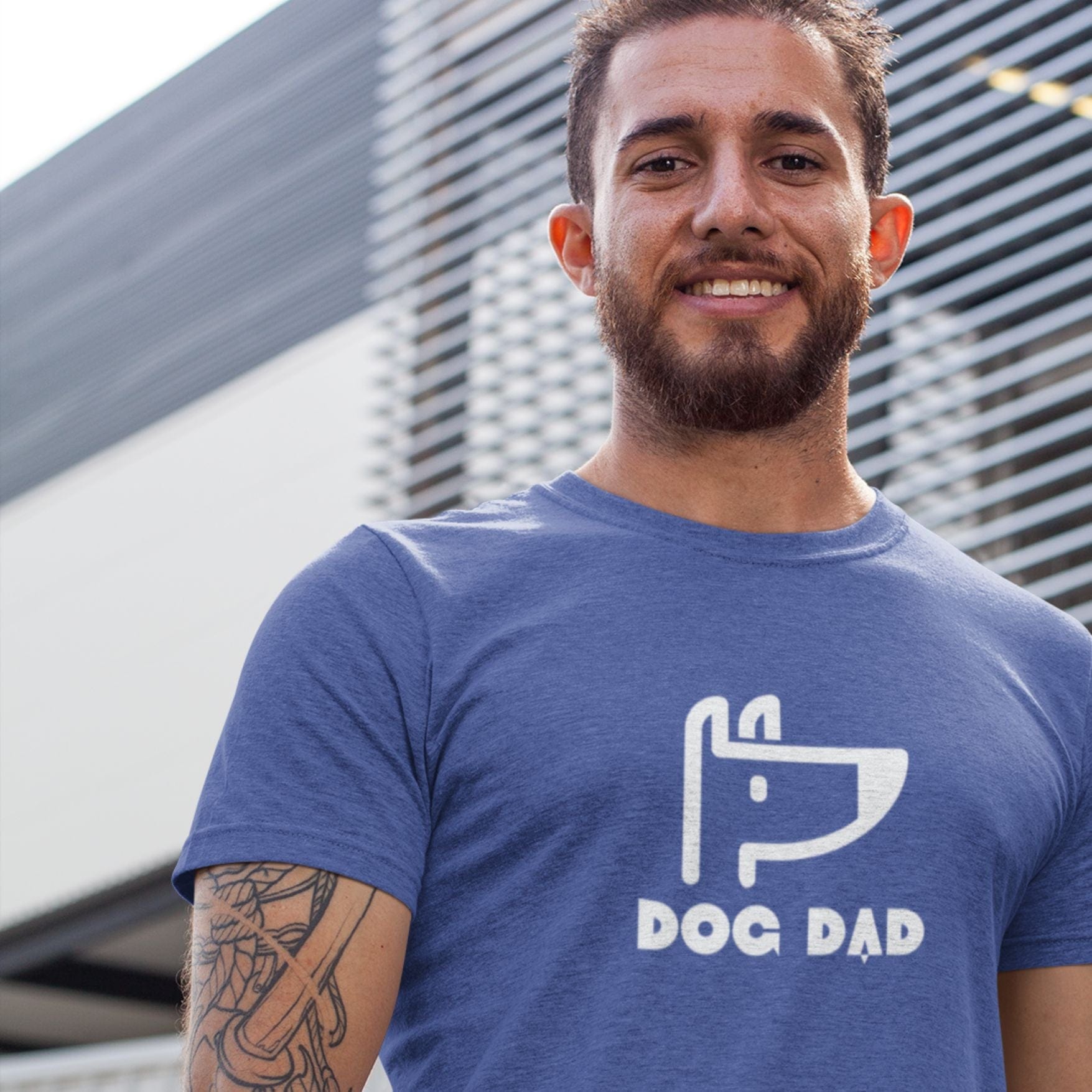 T-Shirt Dog Dad Icon Premium Unisex T-Shirt ReallyintoDogs