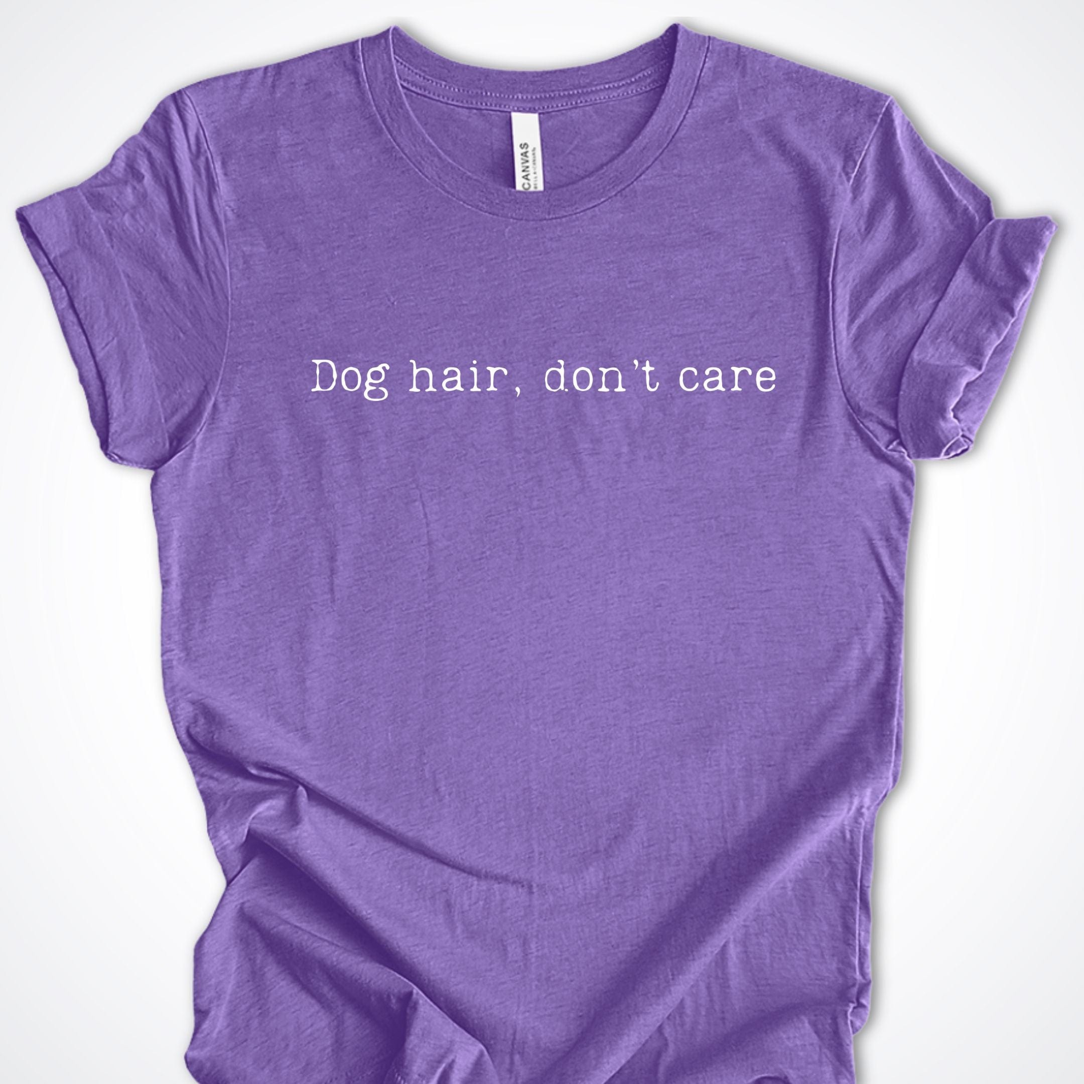 T-Shirt Heather Team Purple / S Dog Hair Don't Care Premium Unisex T-Shirt ReallyintoDogs