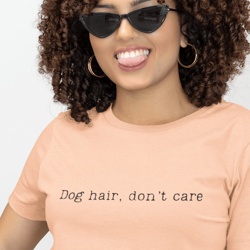 T-Shirt Dog Hair Don't Care Premium Unisex T-Shirt ReallyintoDogs