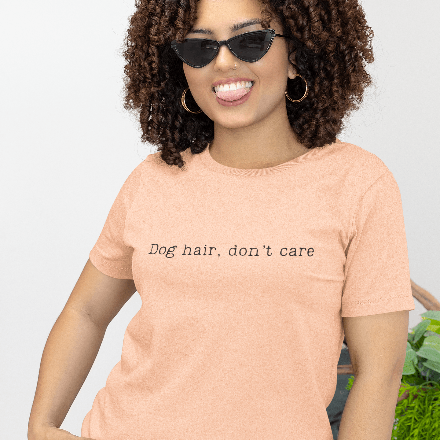 T-Shirt Dog Hair Don't Care Premium Unisex Tee - Fun Casual Wear for Dog Lovers --reallyintothat