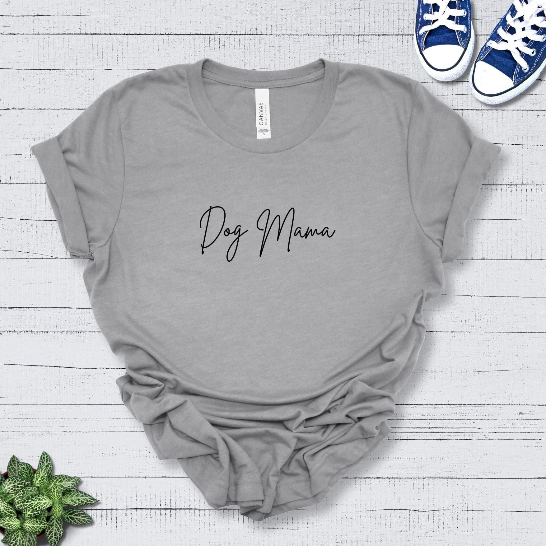 T-Shirt Athletic Heather / S Dog Mama Premium Unisex Tee --reallyintothat