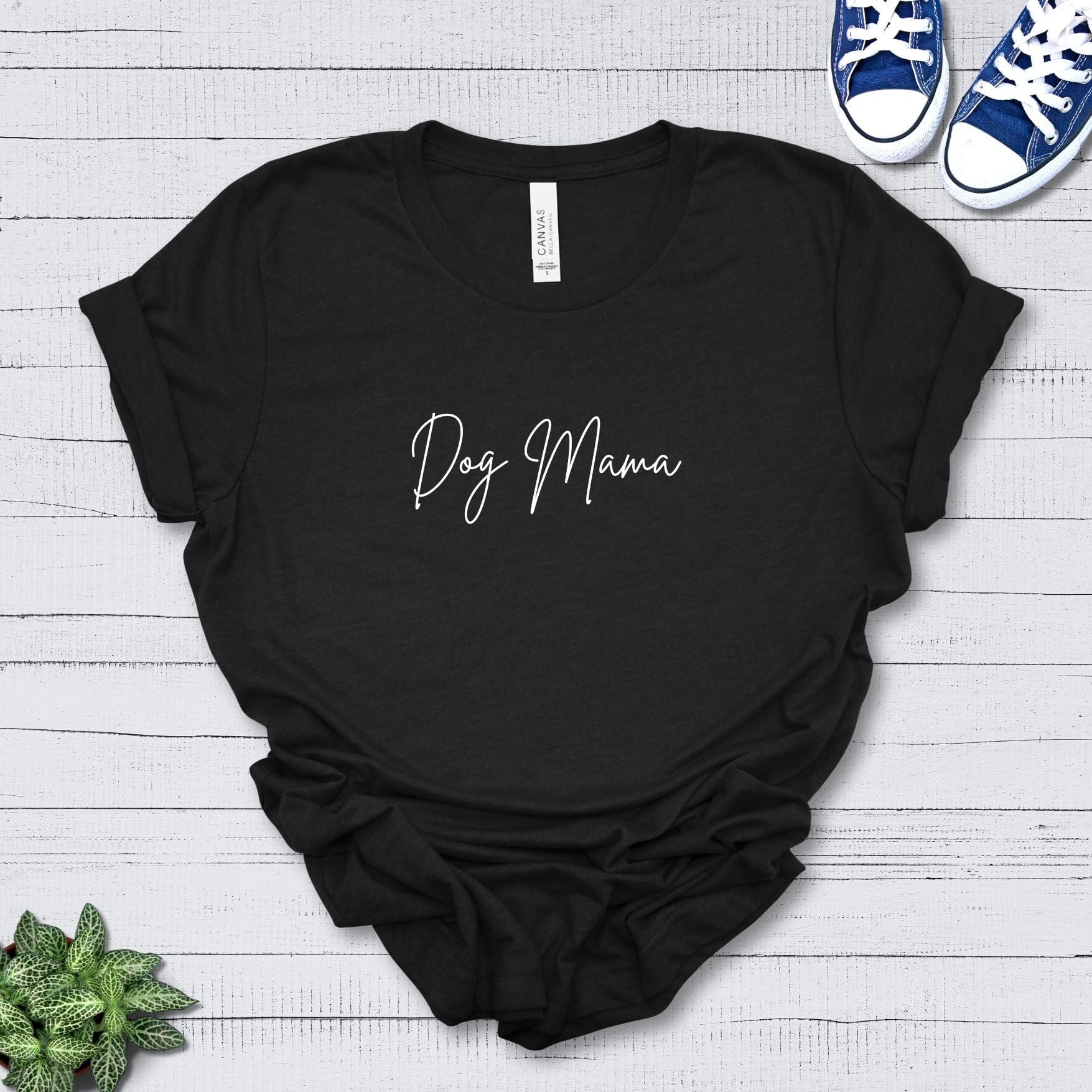 T-Shirt Black Heather / S Dog Mama Premium Unisex Tee --reallyintothat