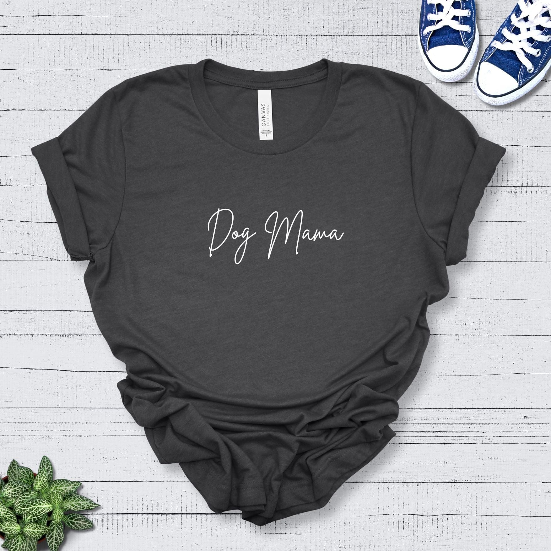 T-Shirt Dark Grey Heather / S Dog Mama Premium Unisex Tee --reallyintothat