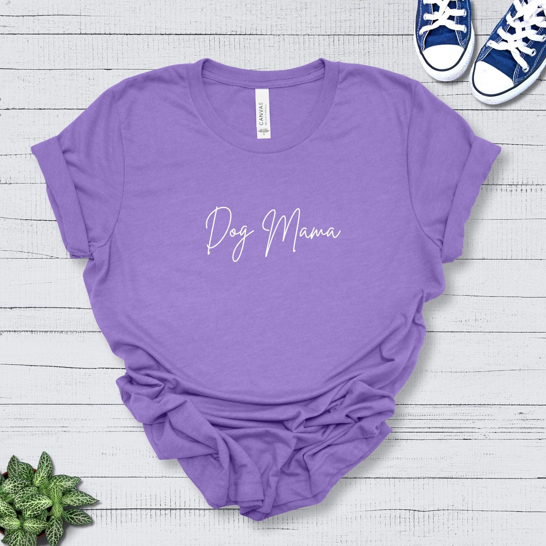 T-Shirt Heather Team Purple / S Dog Mama Premium Unisex Tee --reallyintothat