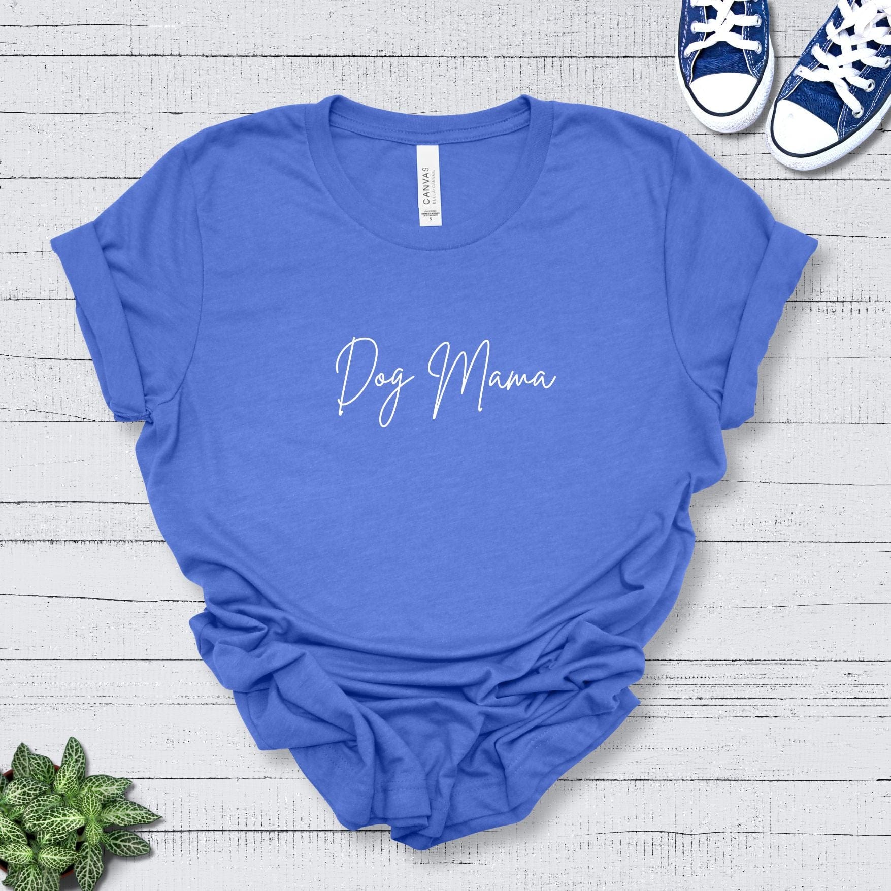 T-Shirt Heather True Royal / S Dog Mama Premium Unisex Tee --reallyintothat