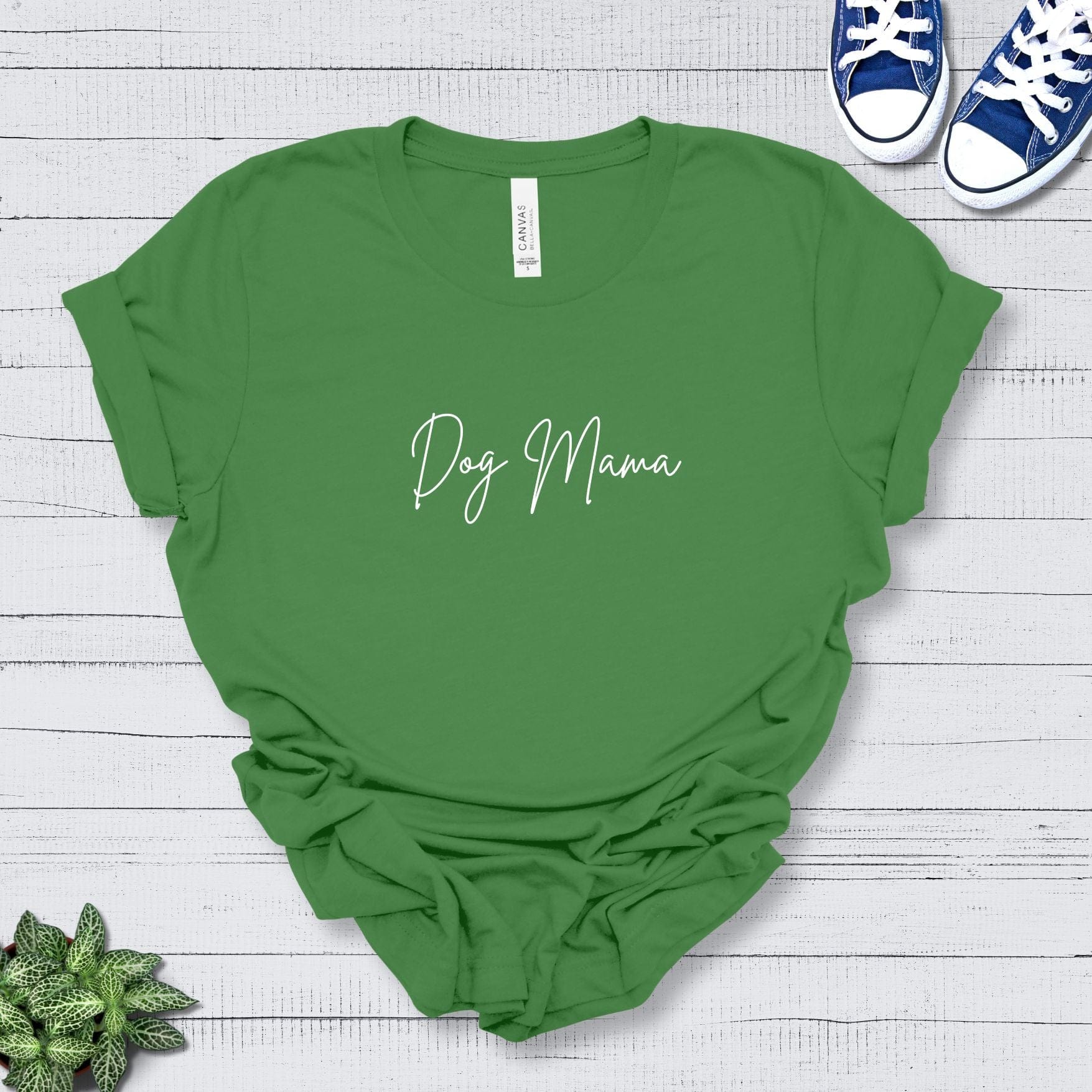 T-Shirt Leaf / S Dog Mama Premium Unisex Tee --reallyintothat