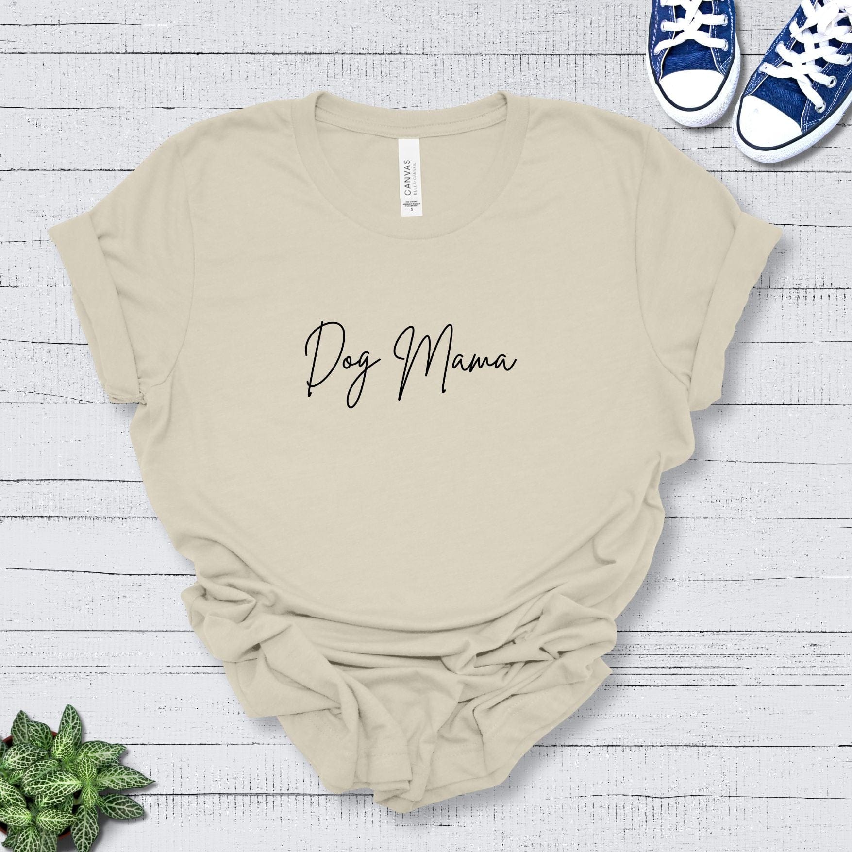 T-Shirt Natural / S Dog Mama Premium Unisex Tee --reallyintothat