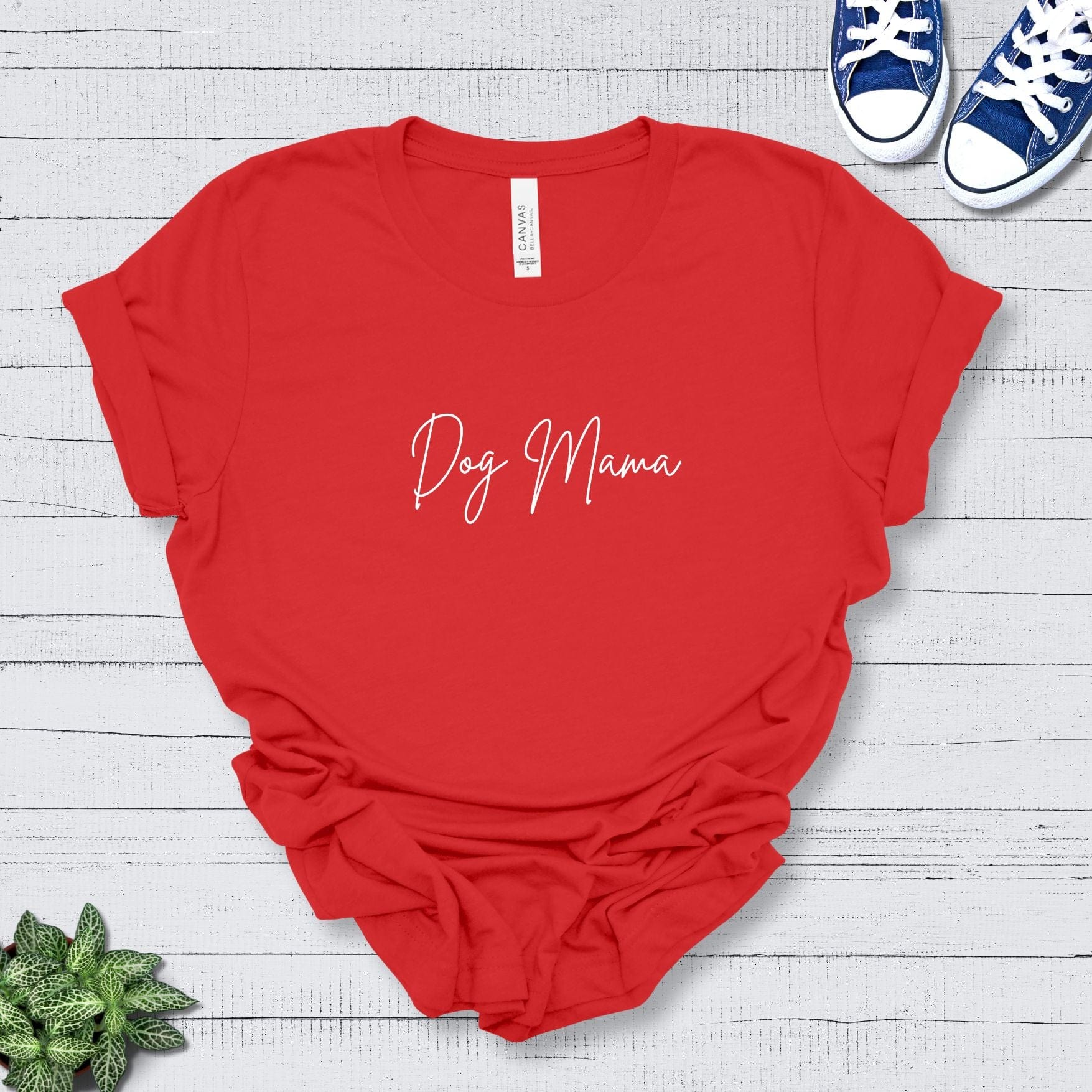 T-Shirt Red / S Dog Mama Premium Unisex Tee --reallyintothat