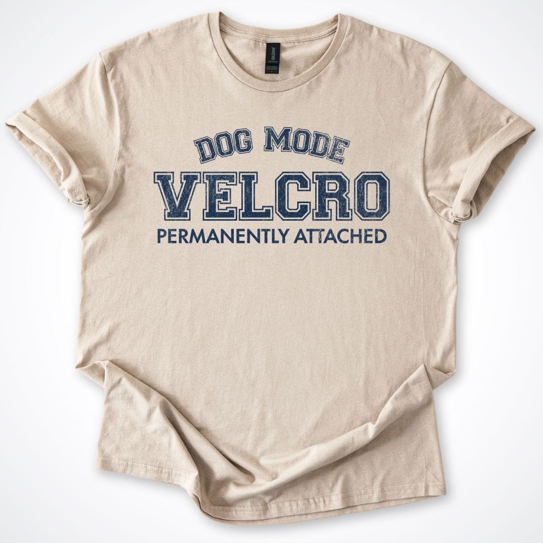 T-Shirt Sand / S Dog Mode Velcro T-Shirt ReallyintoDogs