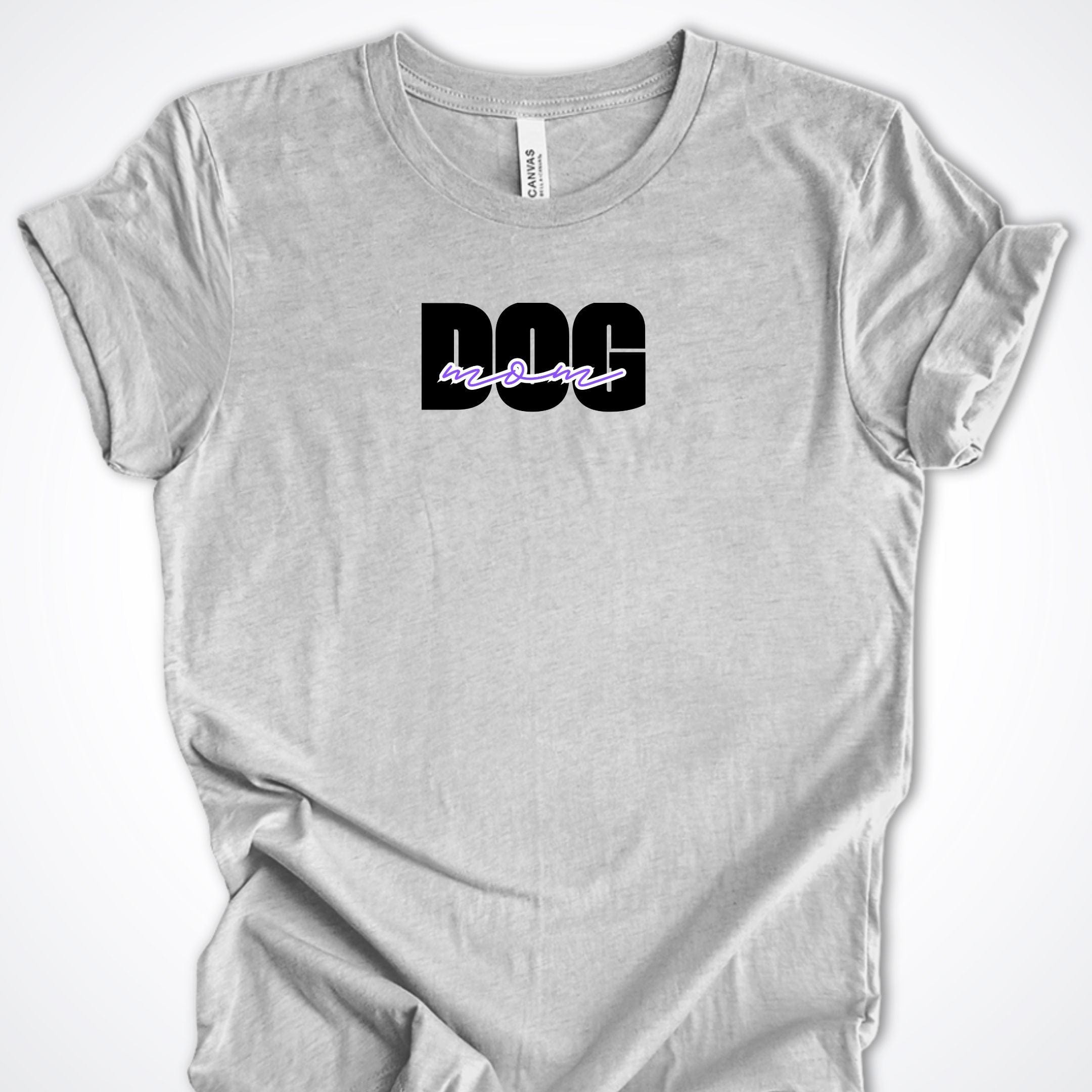 T-Shirt Athletic Heather / S Dog Mom Bold Premium Unisex T-Shirt ReallyintoDogs