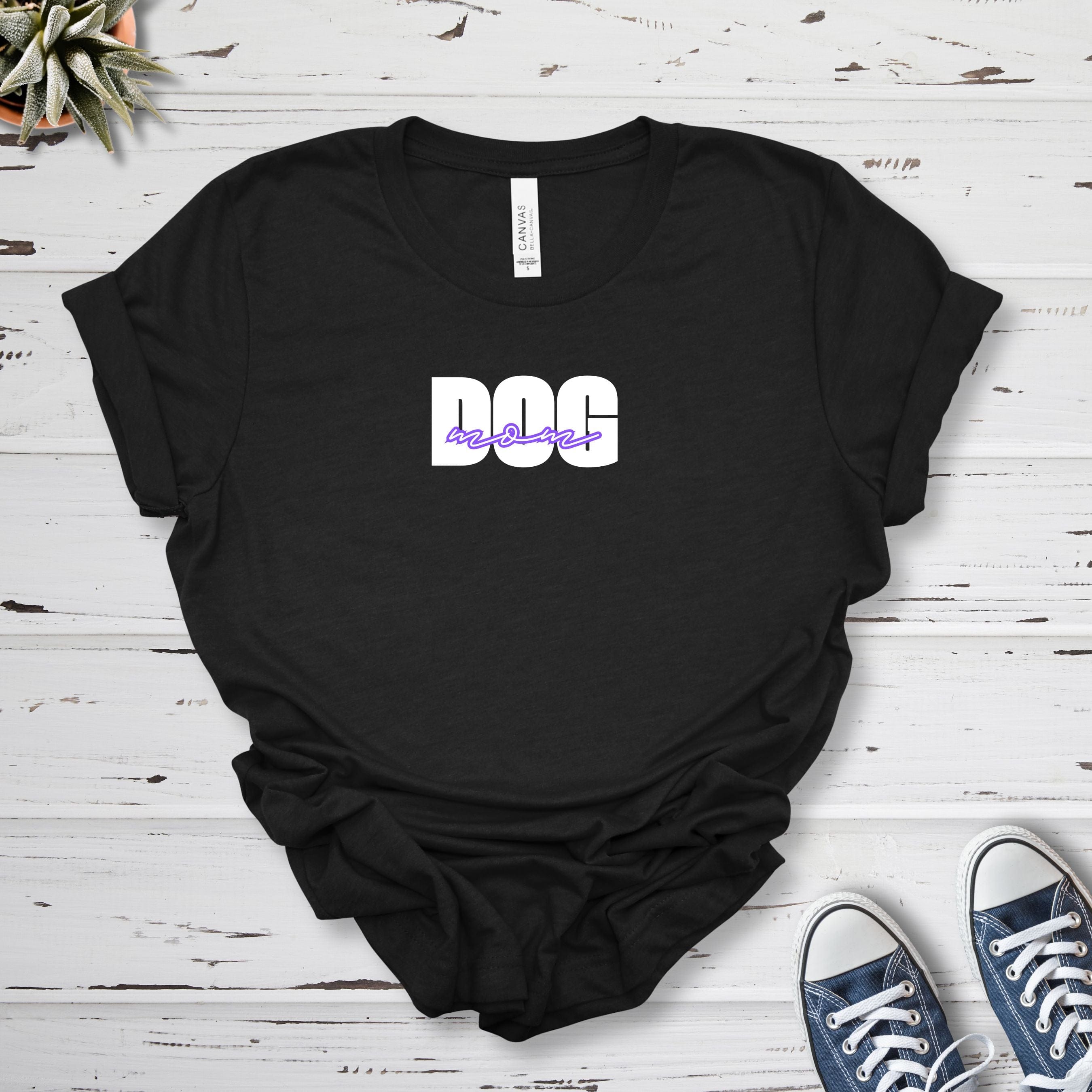 T-Shirt Black Heather / S Dog Mom Bold Premium Unisex T-Shirt --reallyintothat