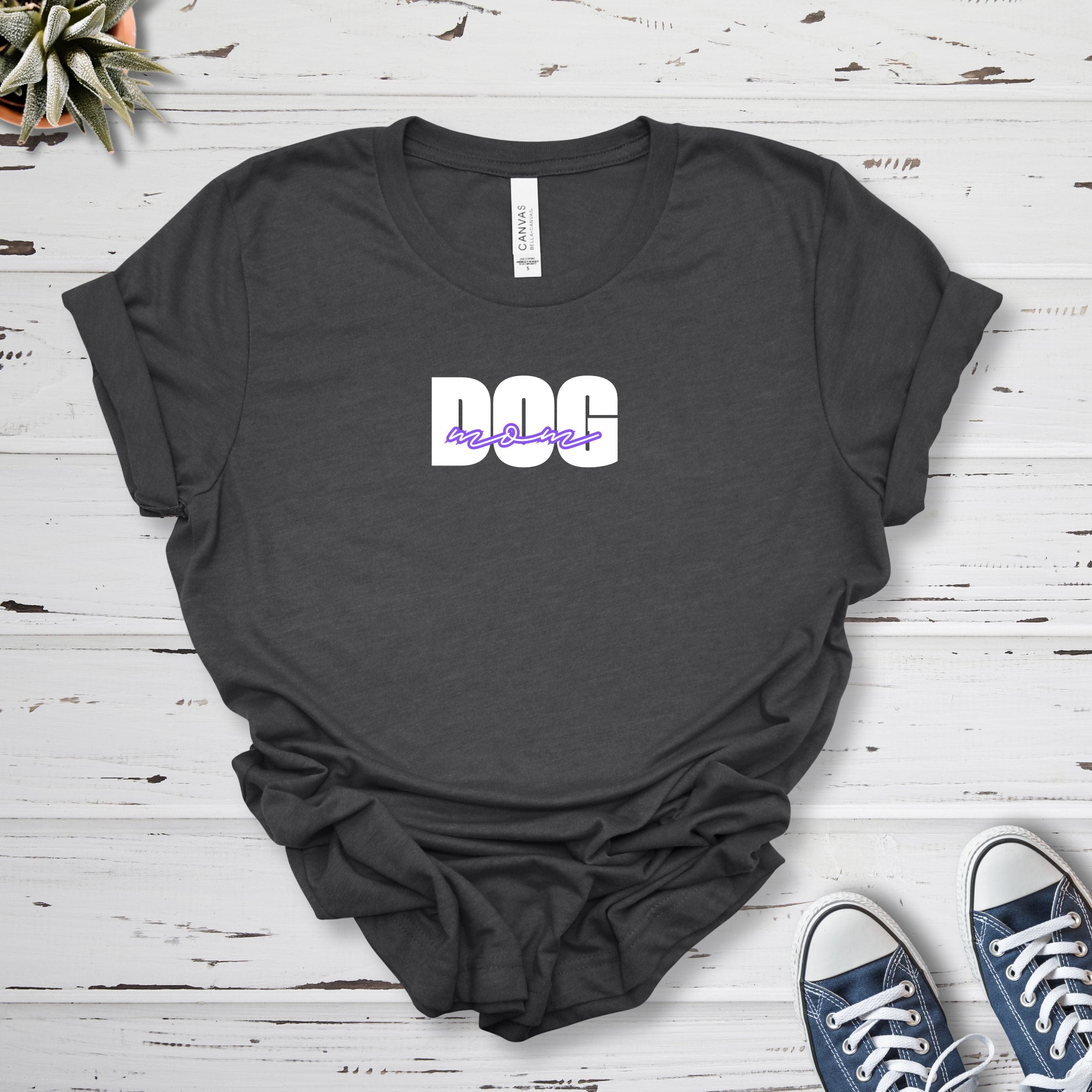 T-Shirt Dark Grey Heather / S Dog Mom Bold Premium Unisex T-Shirt --reallyintothat