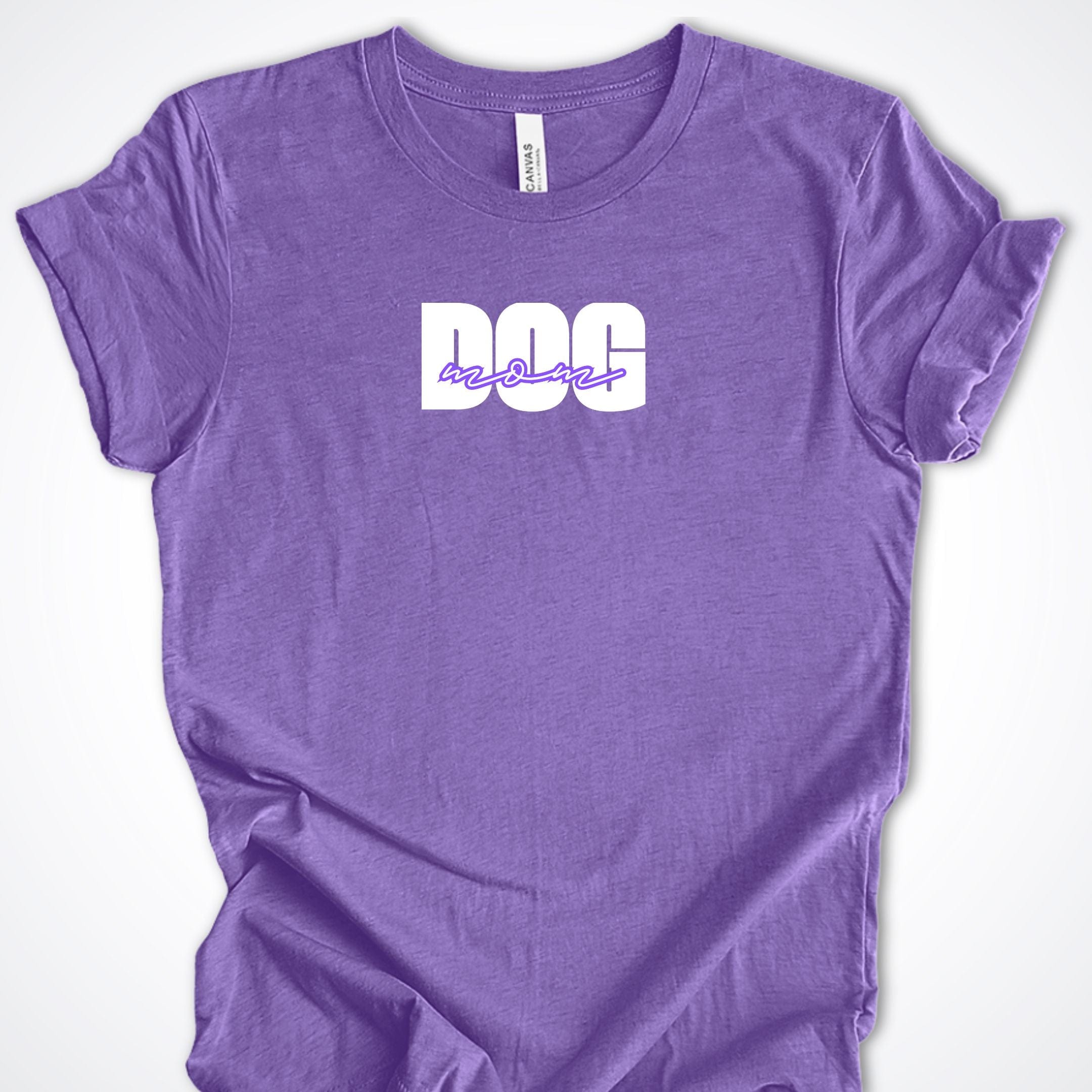 T-Shirt Heather Team Purple / S Dog Mom Bold Premium Unisex T-Shirt ReallyintoDogs