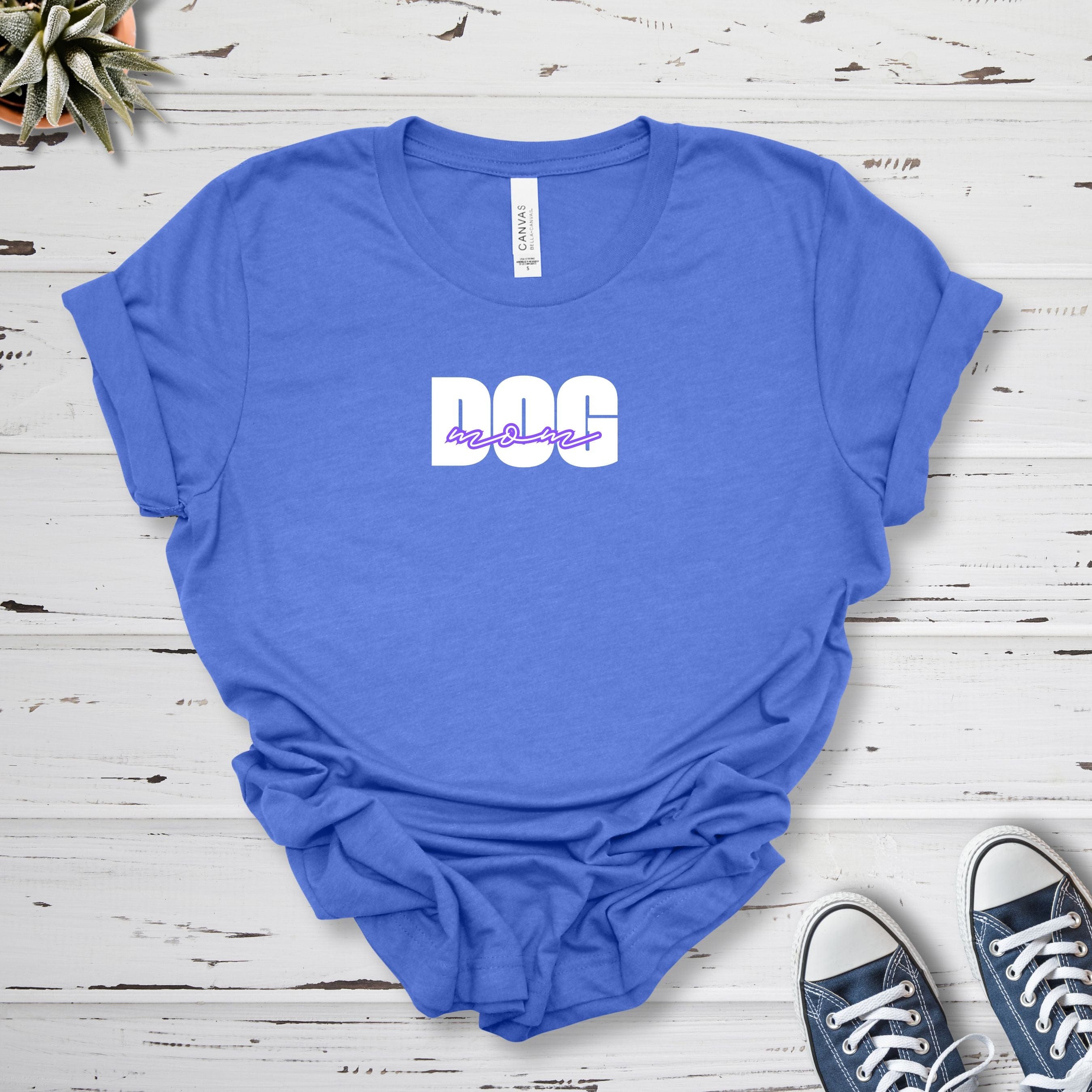 T-Shirt Heather True Royal / S Dog Mom Bold Premium Unisex T-Shirt --reallyintothat