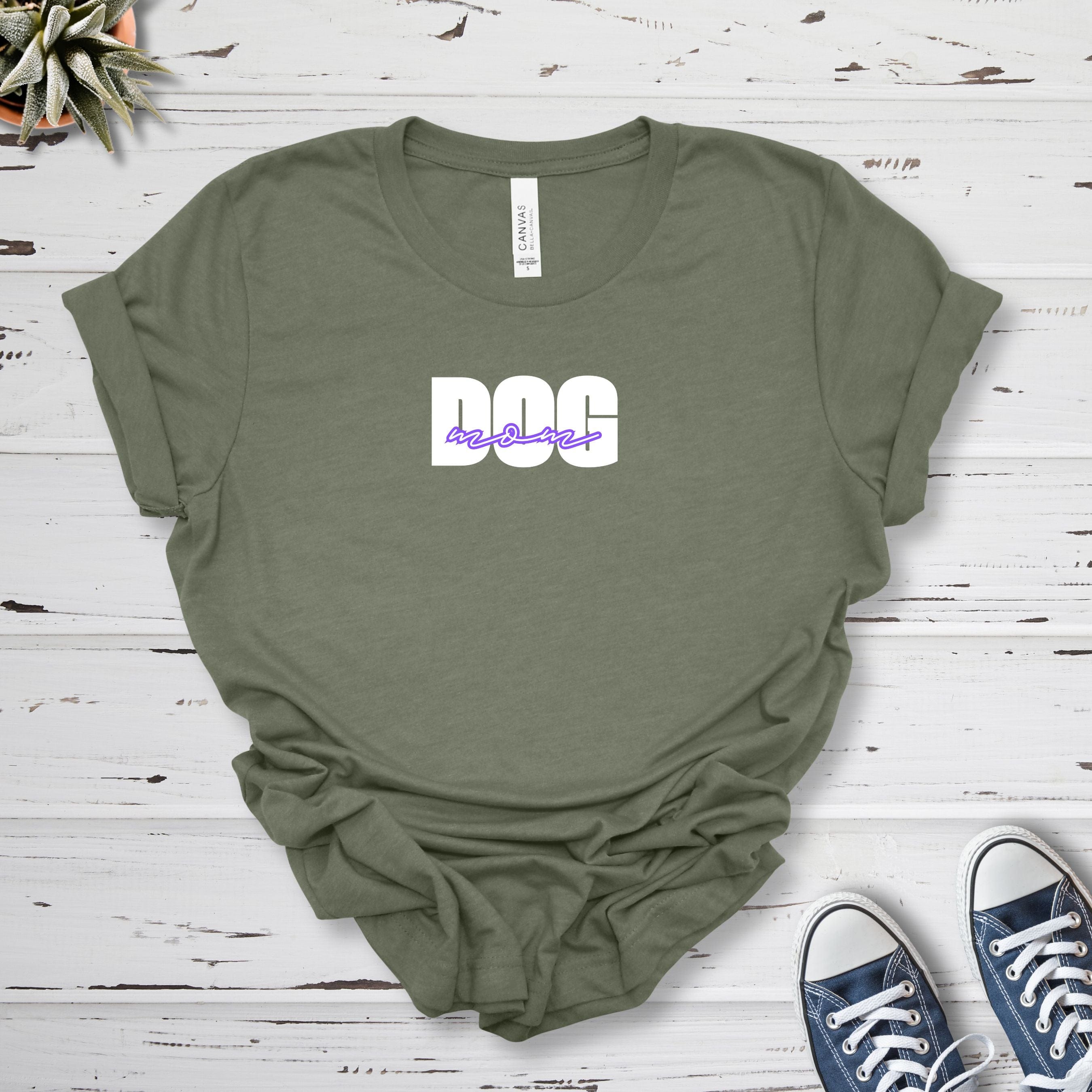 T-Shirt Military Green / S Dog Mom Bold Premium Unisex T-Shirt --reallyintothat