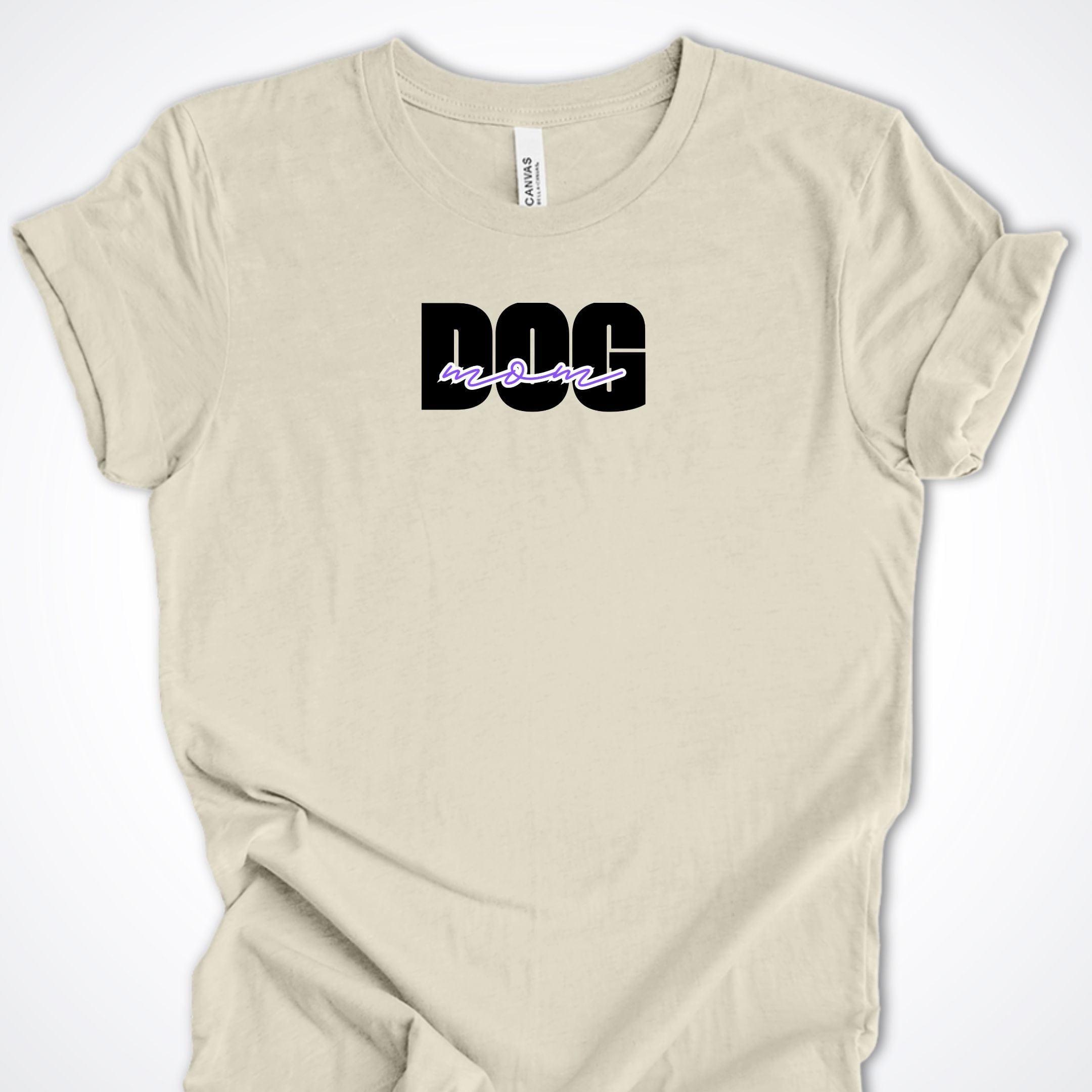 T-Shirt Natural / S Dog Mom Bold Premium Unisex T-Shirt ReallyintoDogs