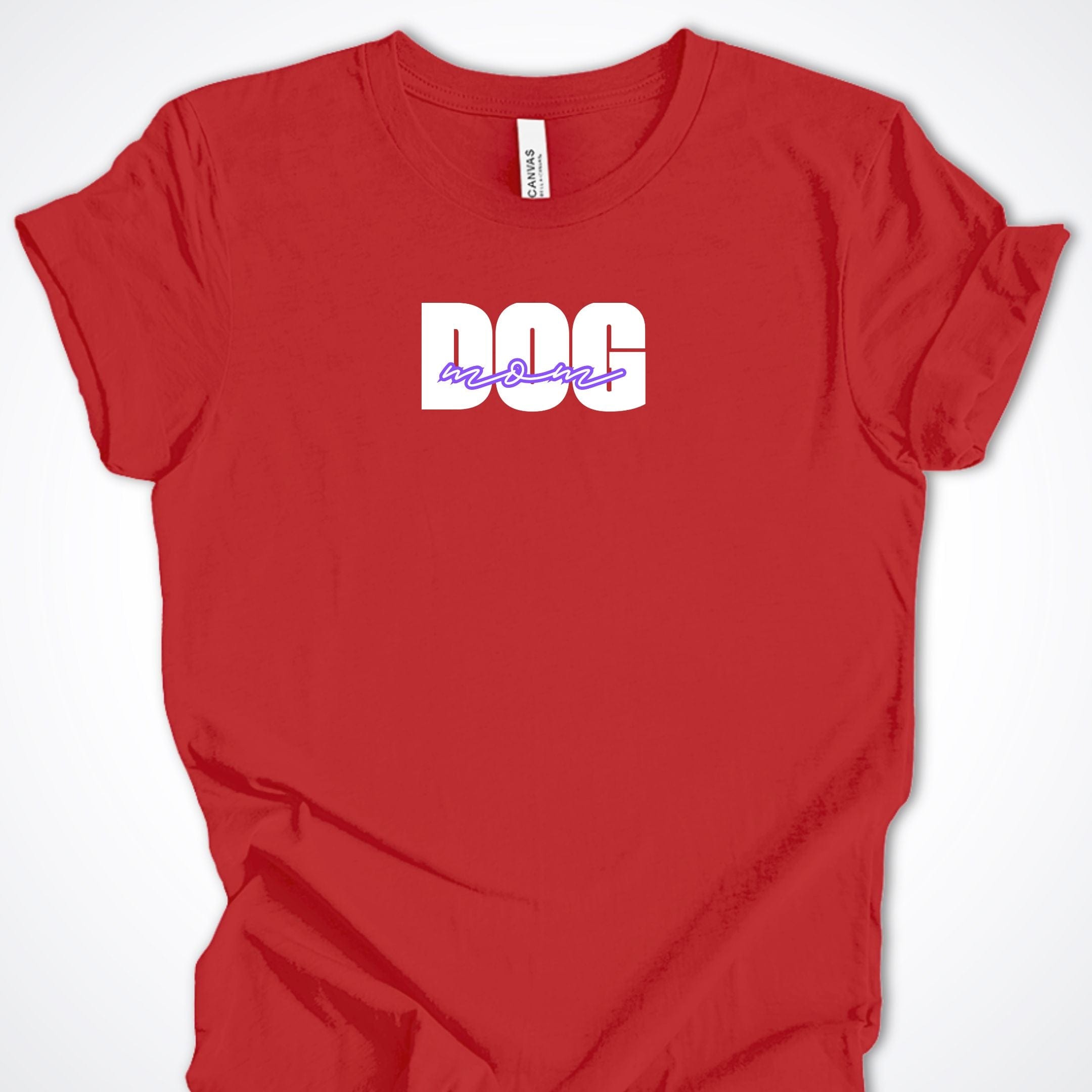 T-Shirt Red / S Dog Mom Bold Premium Unisex T-Shirt ReallyintoDogs