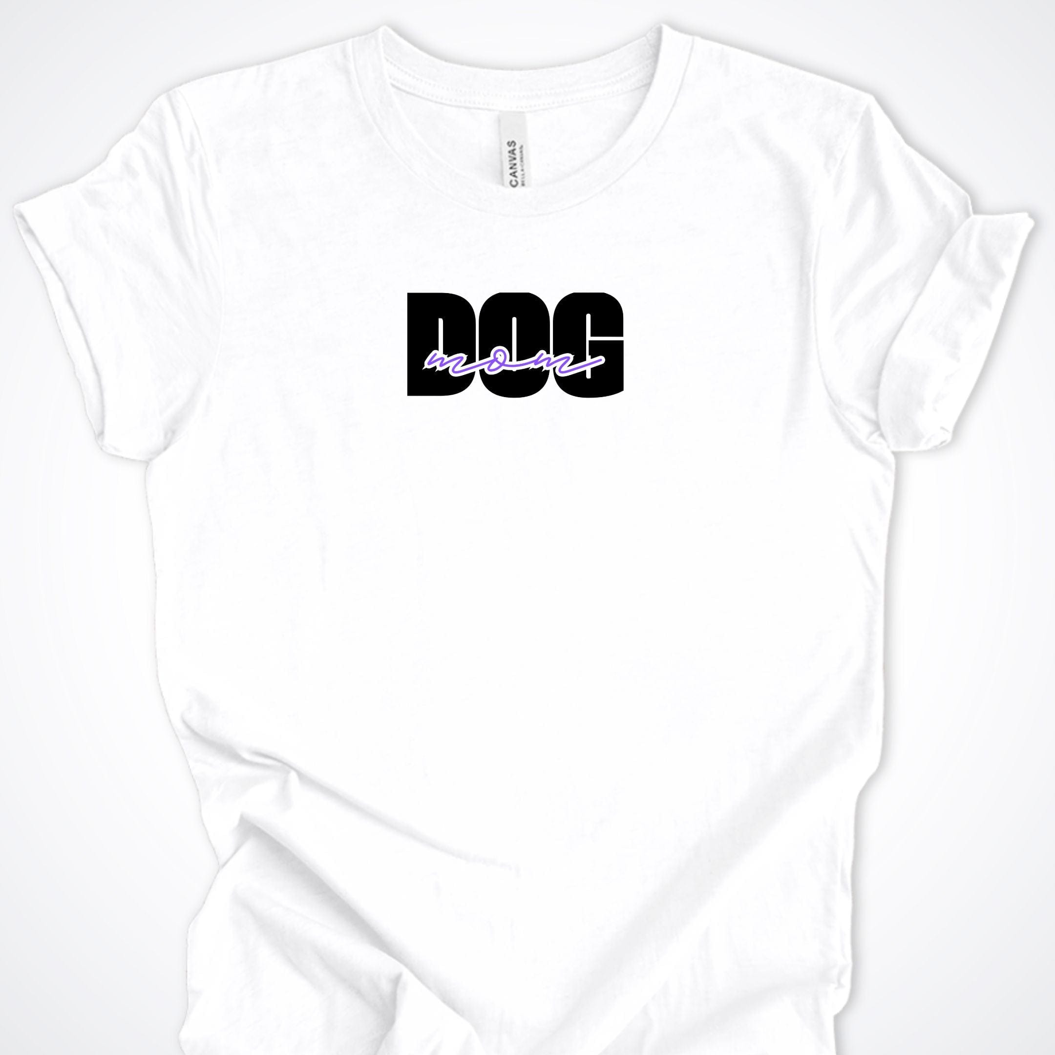 T-Shirt White / S Dog Mom Bold Premium Unisex T-Shirt ReallyintoDogs