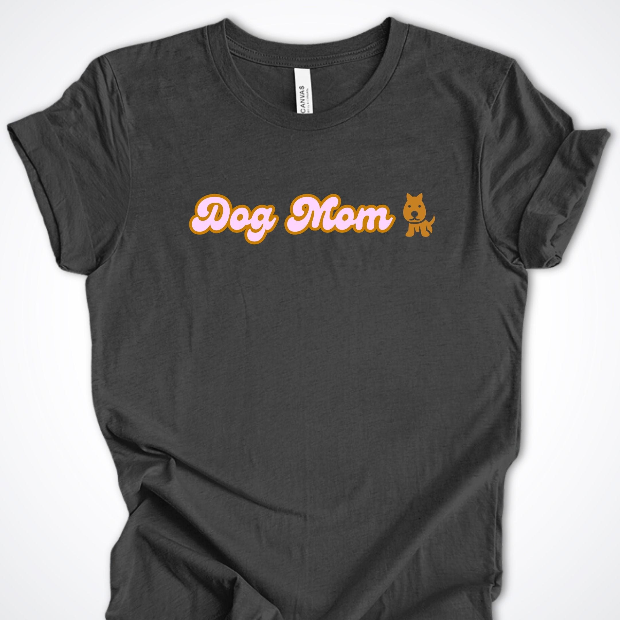 T-Shirt Dark Grey Heather / S Dog Mom Bubblegum Premium Unisex T-Shirt ReallyintoDogs