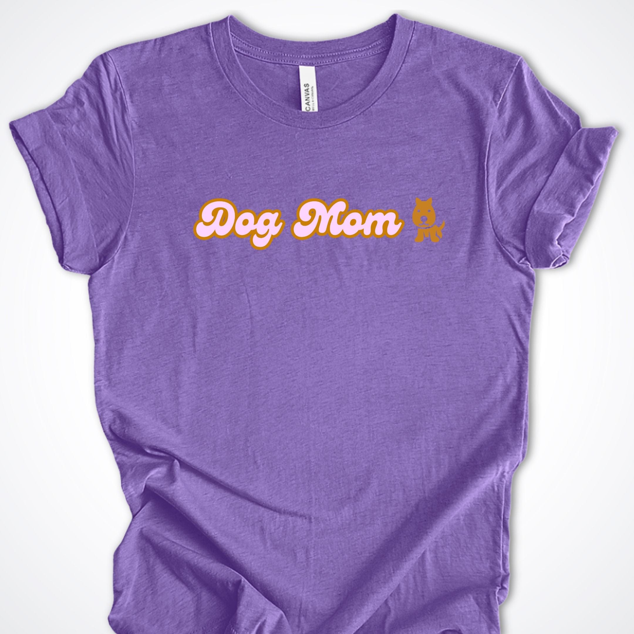 T-Shirt Heather Team Purple / S Dog Mom Bubblegum Premium Unisex T-Shirt ReallyintoDogs